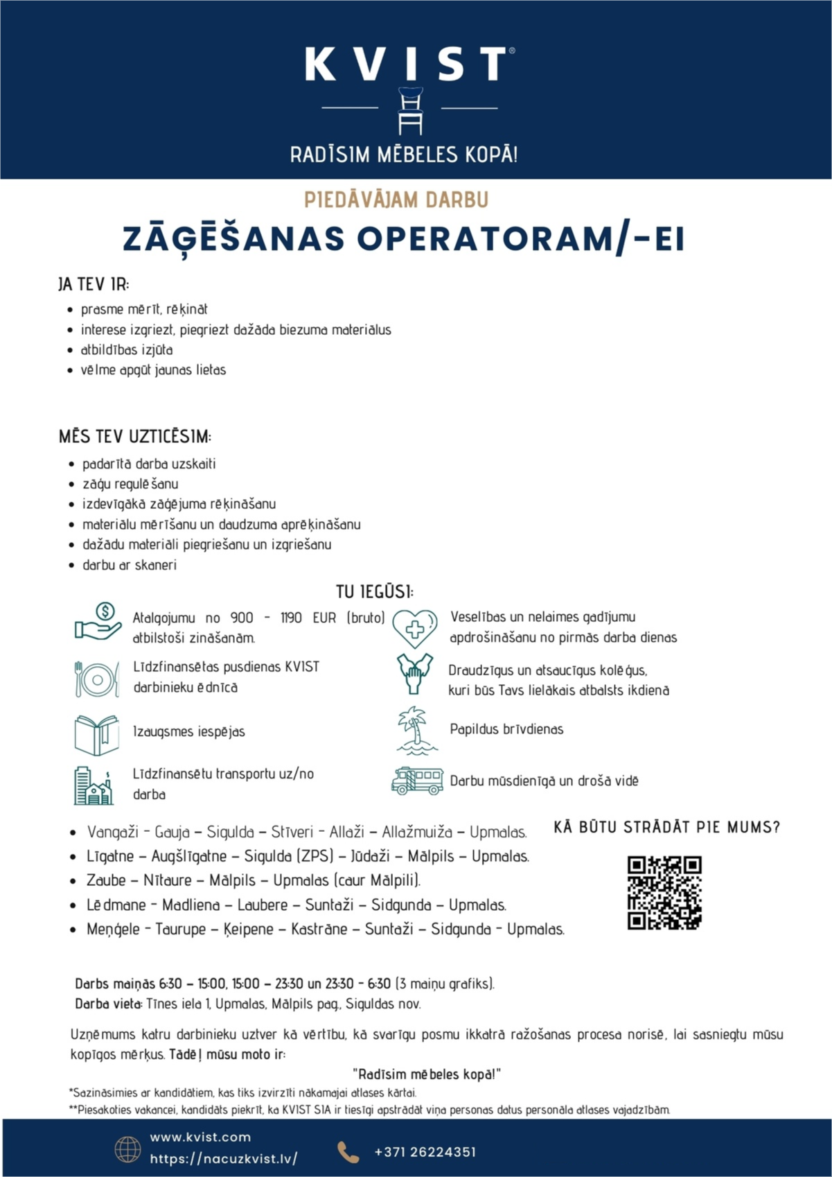KVIST, SIA Zāģēšanas operators/e