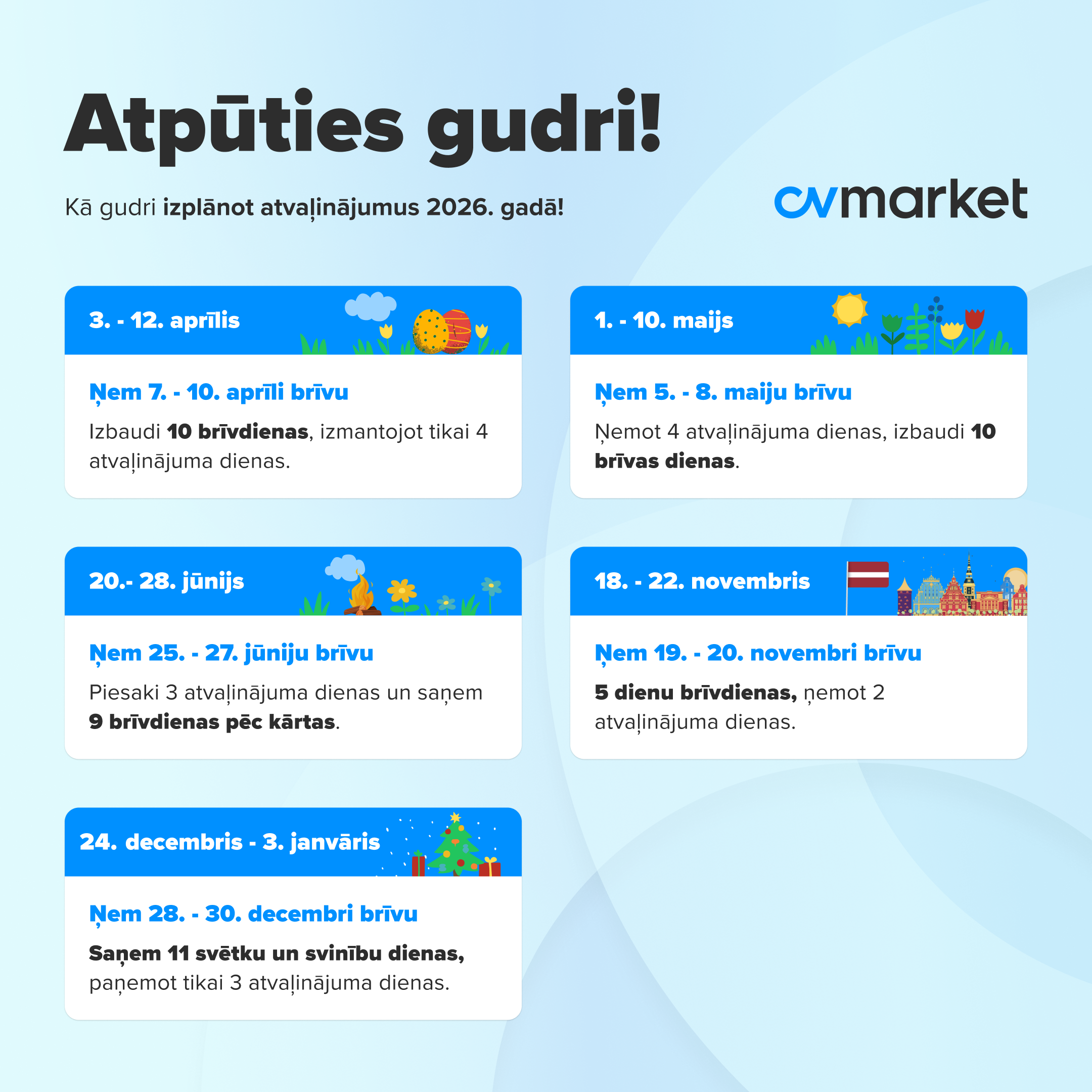 Holiday planning 2026