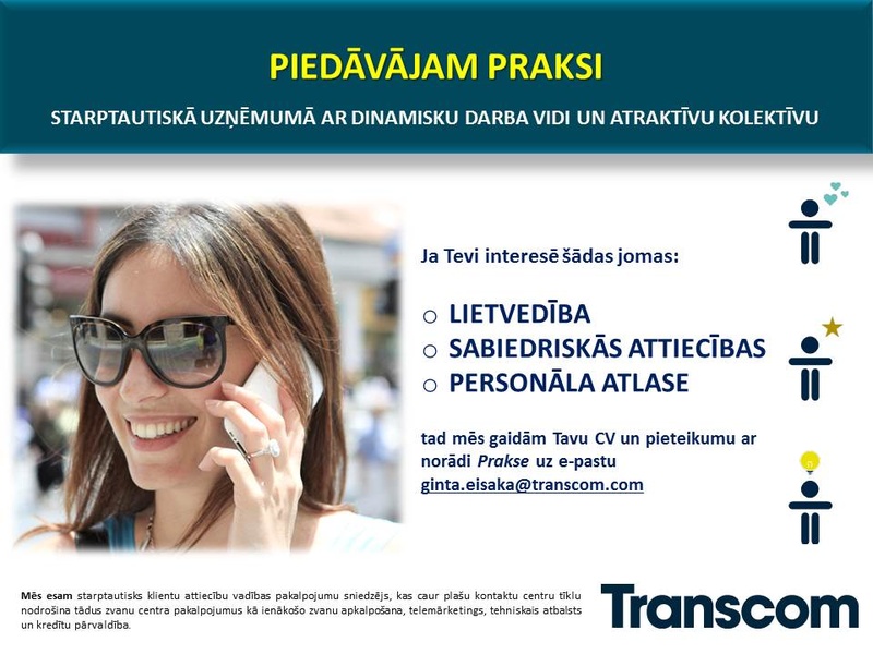 Transcom Worldwide Latvia, SIA PRAKSE