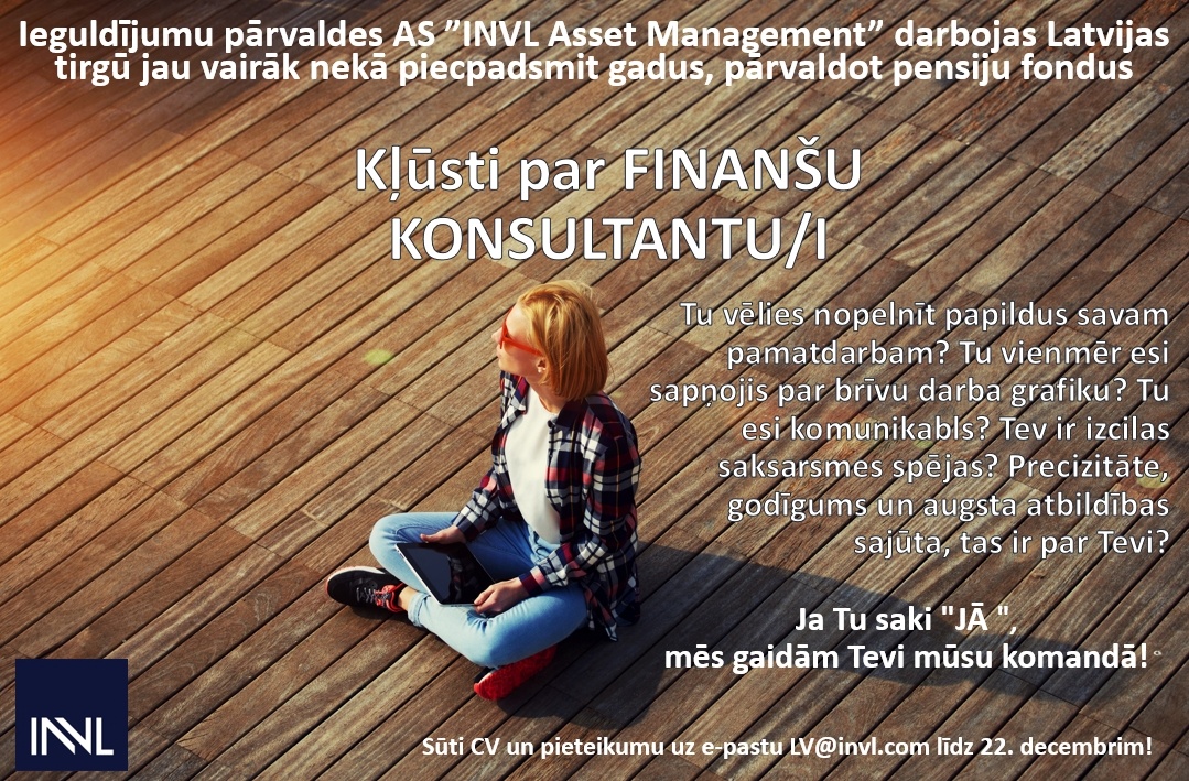INVL Asset Management, IPAS Klientu konsultants/-e