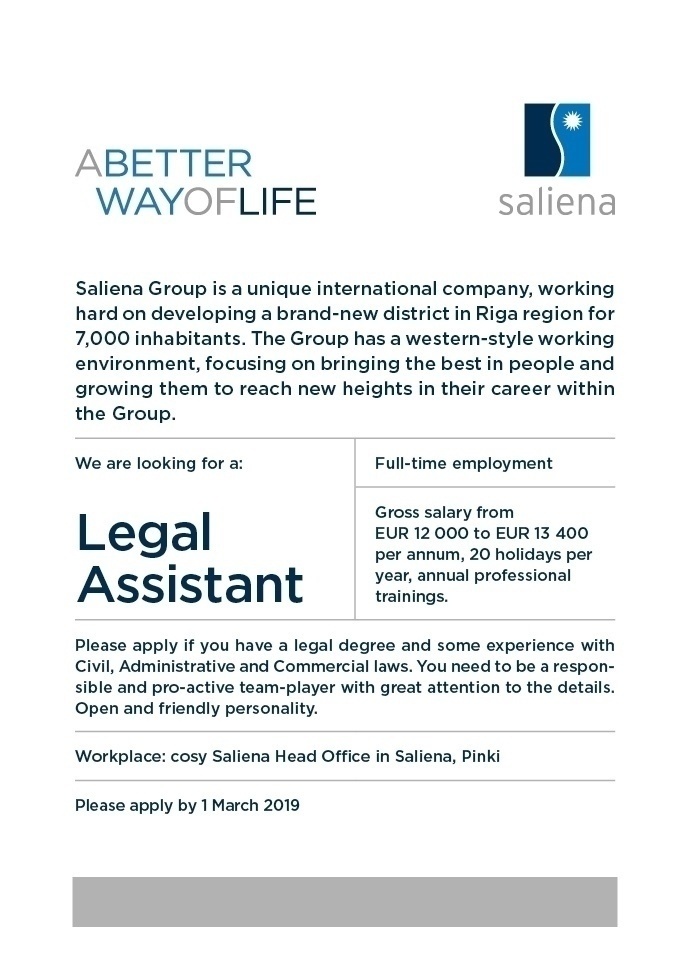 CV Market client Legal Assistant