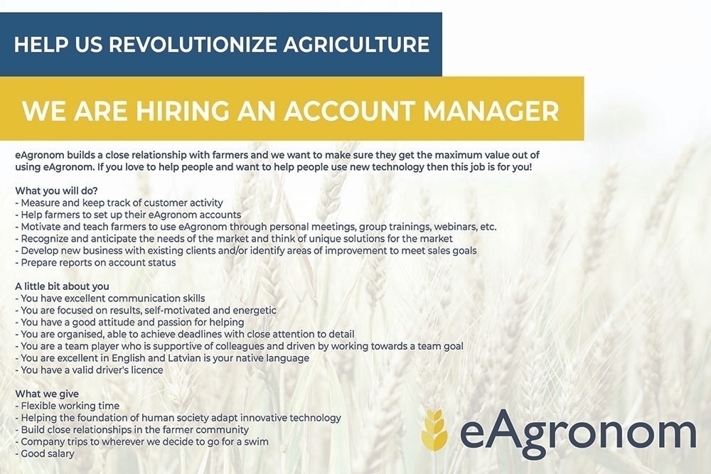 E-Agronom, OU Account Manager