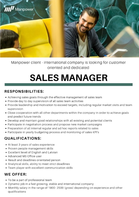 MANPOWER Sales Manager