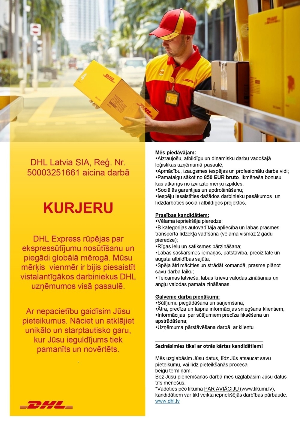 DHL Latvia, SIA Kurjers/-e