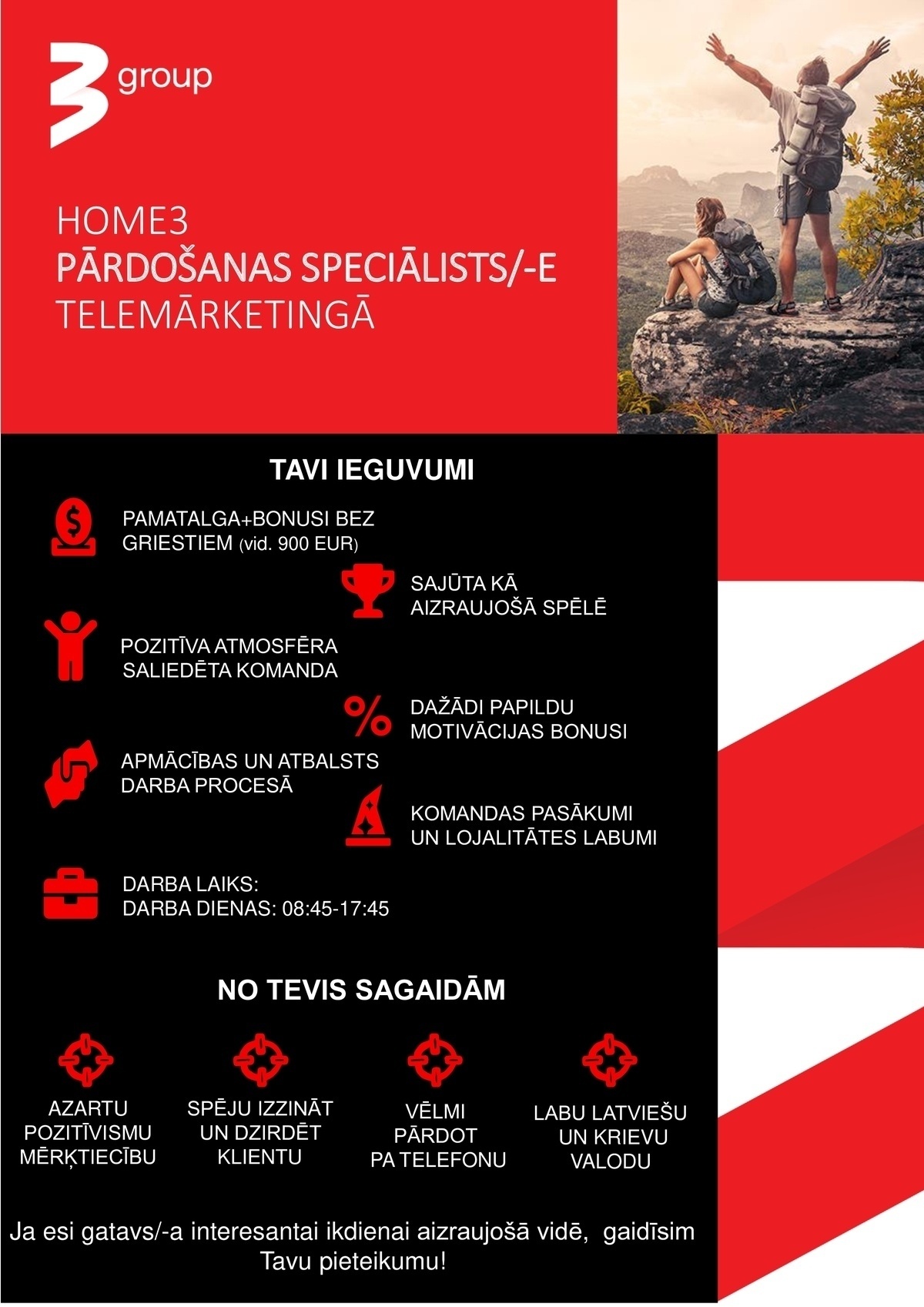 AS TV Play Baltics Latvijas filiāle Pārdošanas speciālists/-e telemārketingā