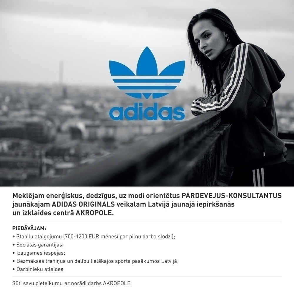 Sportland, SIA Pārdevējs/-a Adidas Originals veikalā t/c Akropole