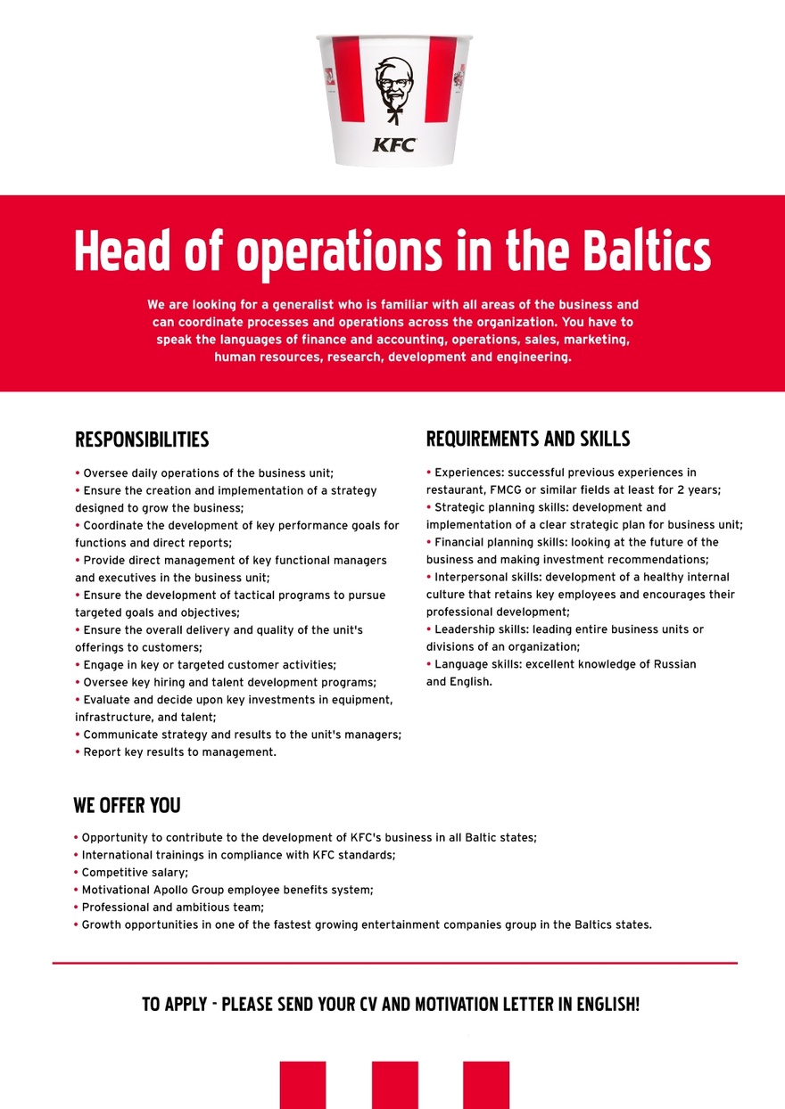 CV Market client Head of operations in the Baltics