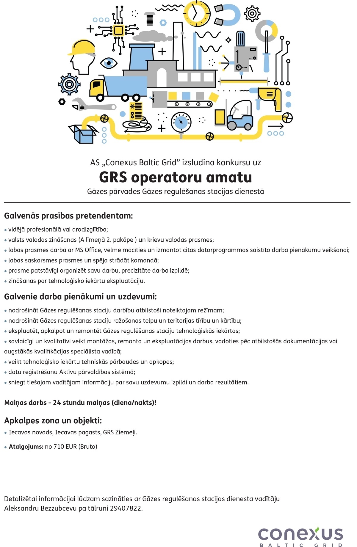 Conexus Baltic Grid, A/S GRS operators/-e