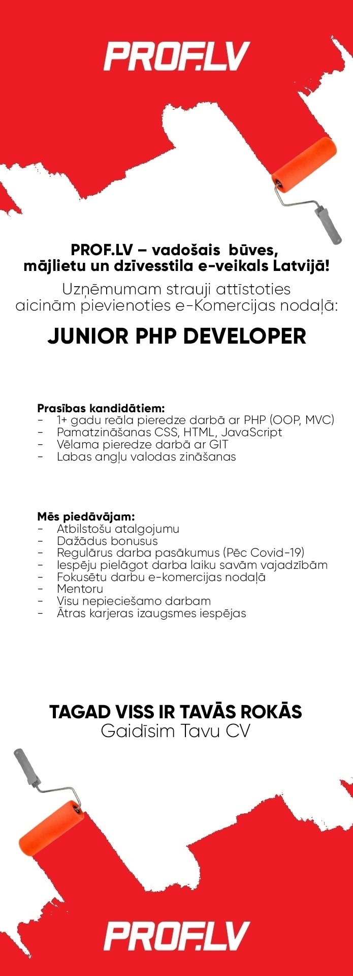 Uniserviss, SIA Junior PHP Developer