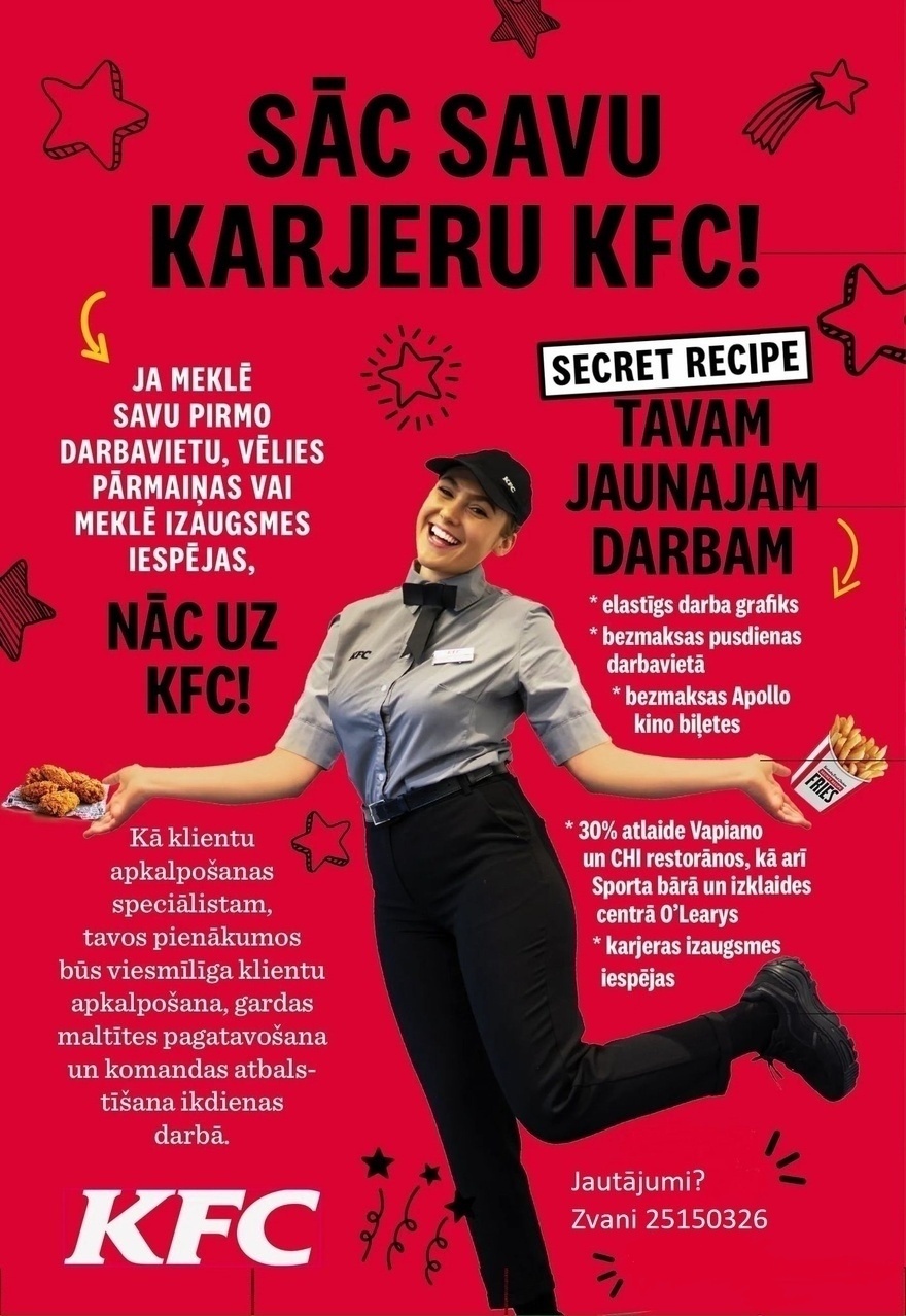CV Market client Komandas darbinieks KFC Origo