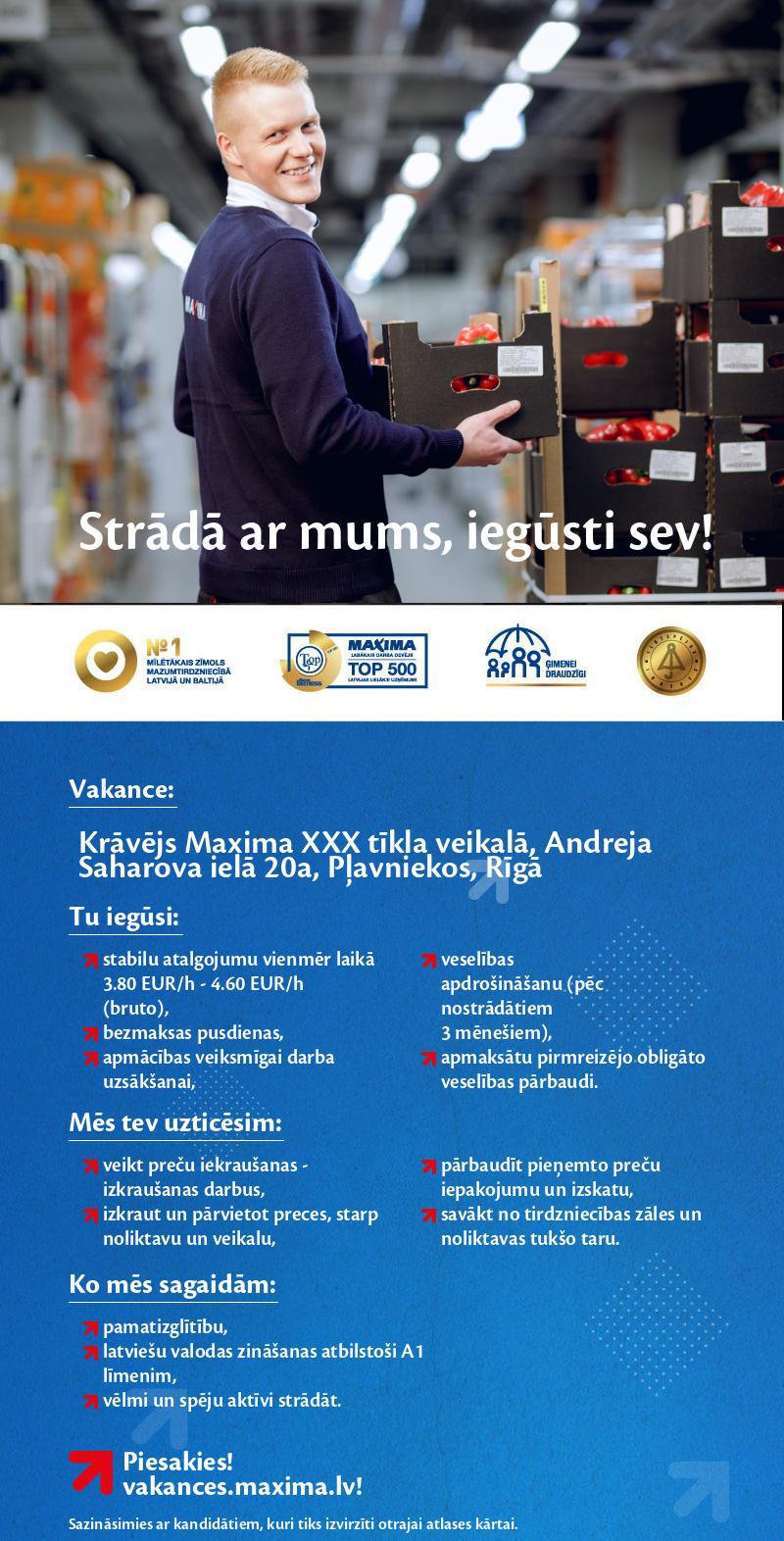 MAXIMA Latvija Krāvējs