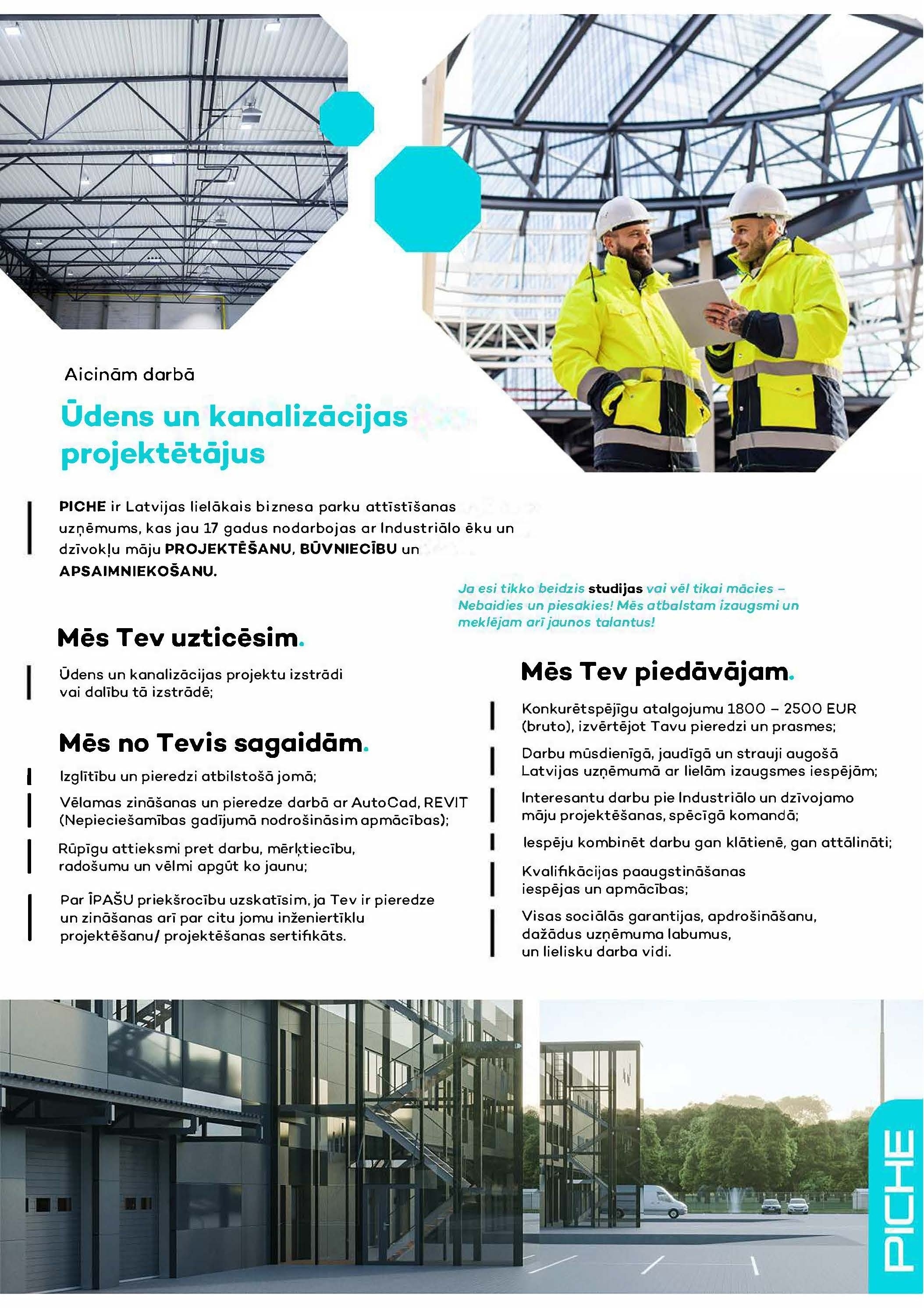 PICHE, SIA Ūdens un kanalizācijas projektētāji/-as