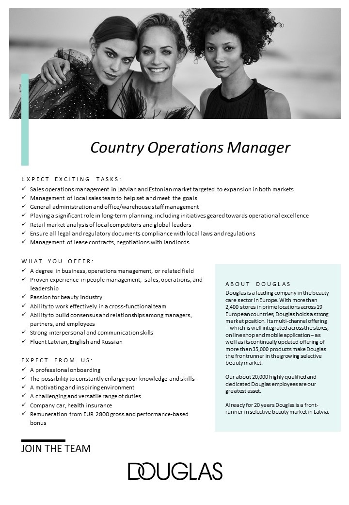 CVMarket.lv klients Country Operations Manager
