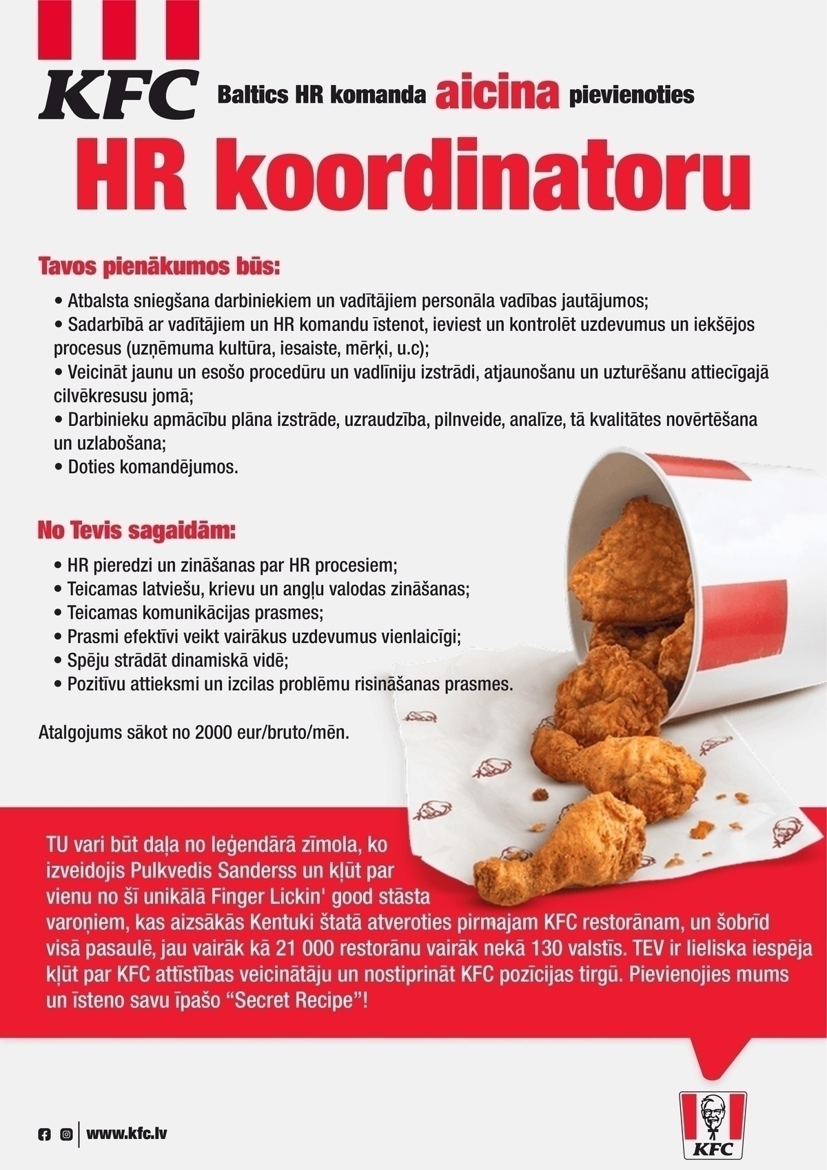 KFC KFC HR koordinators/-e