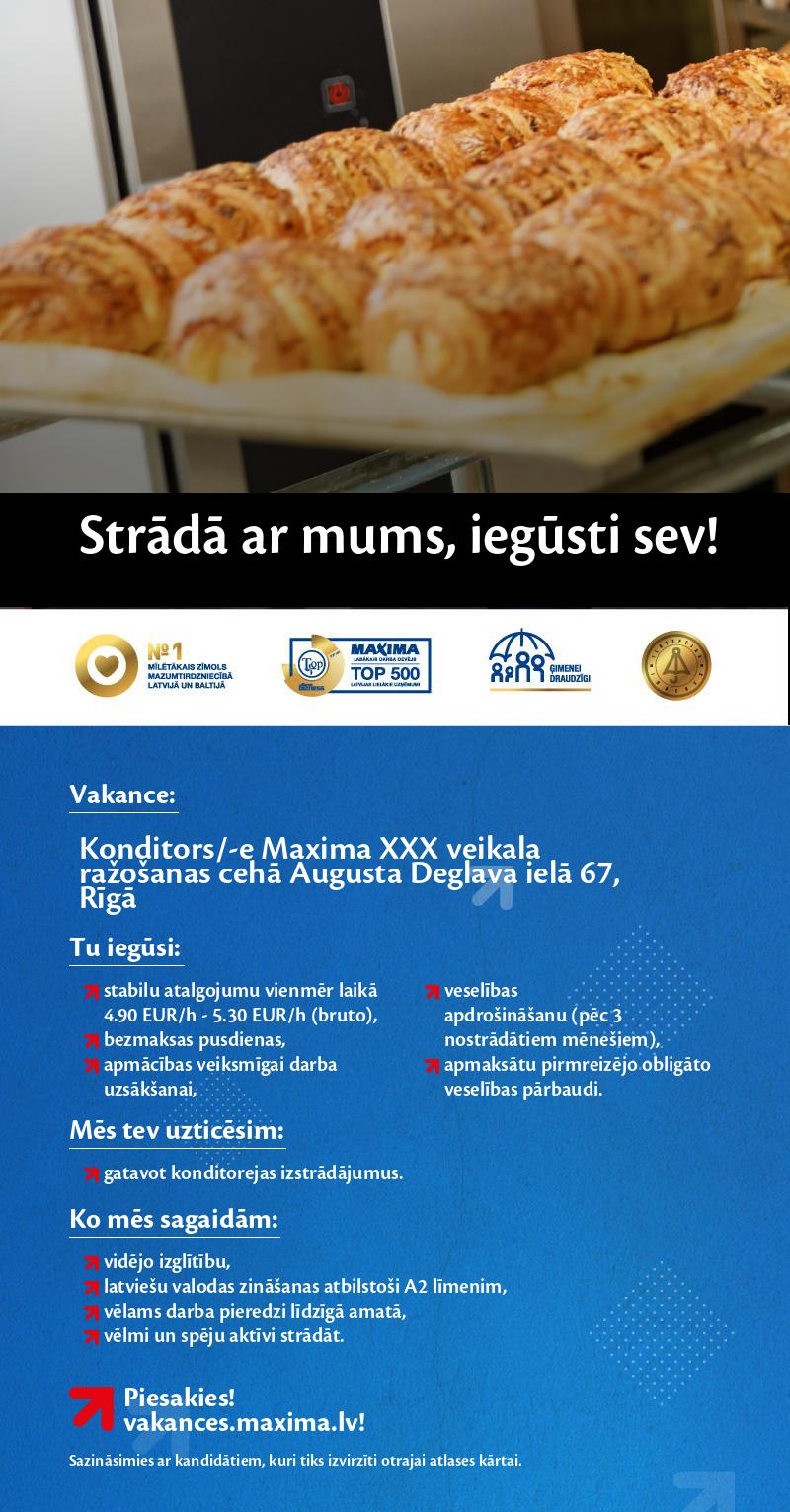 MAXIMA Latvija Konditors/-e
