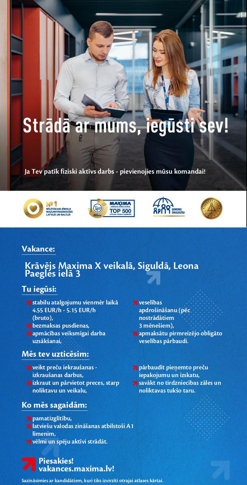 MAXIMA Latvija Krāvējs