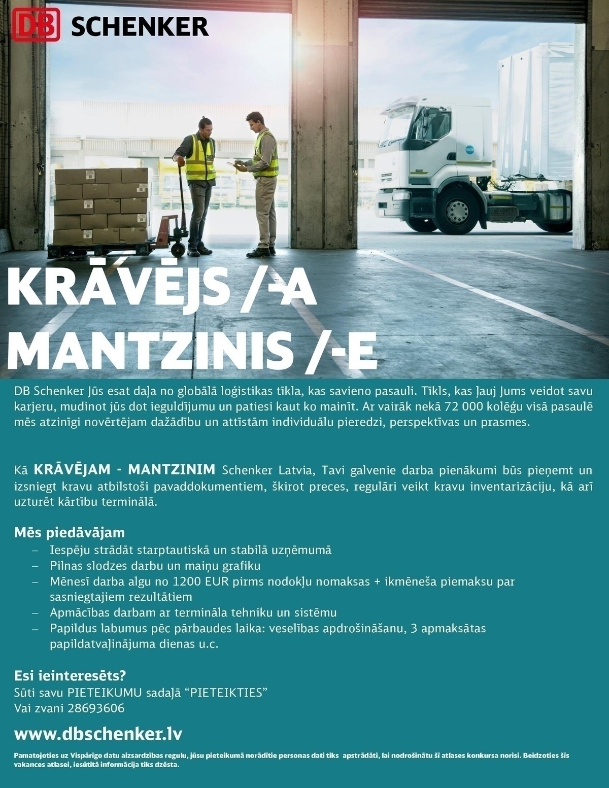 SCHENKER, SIA Krāvējs/-a - mantzinis/-e