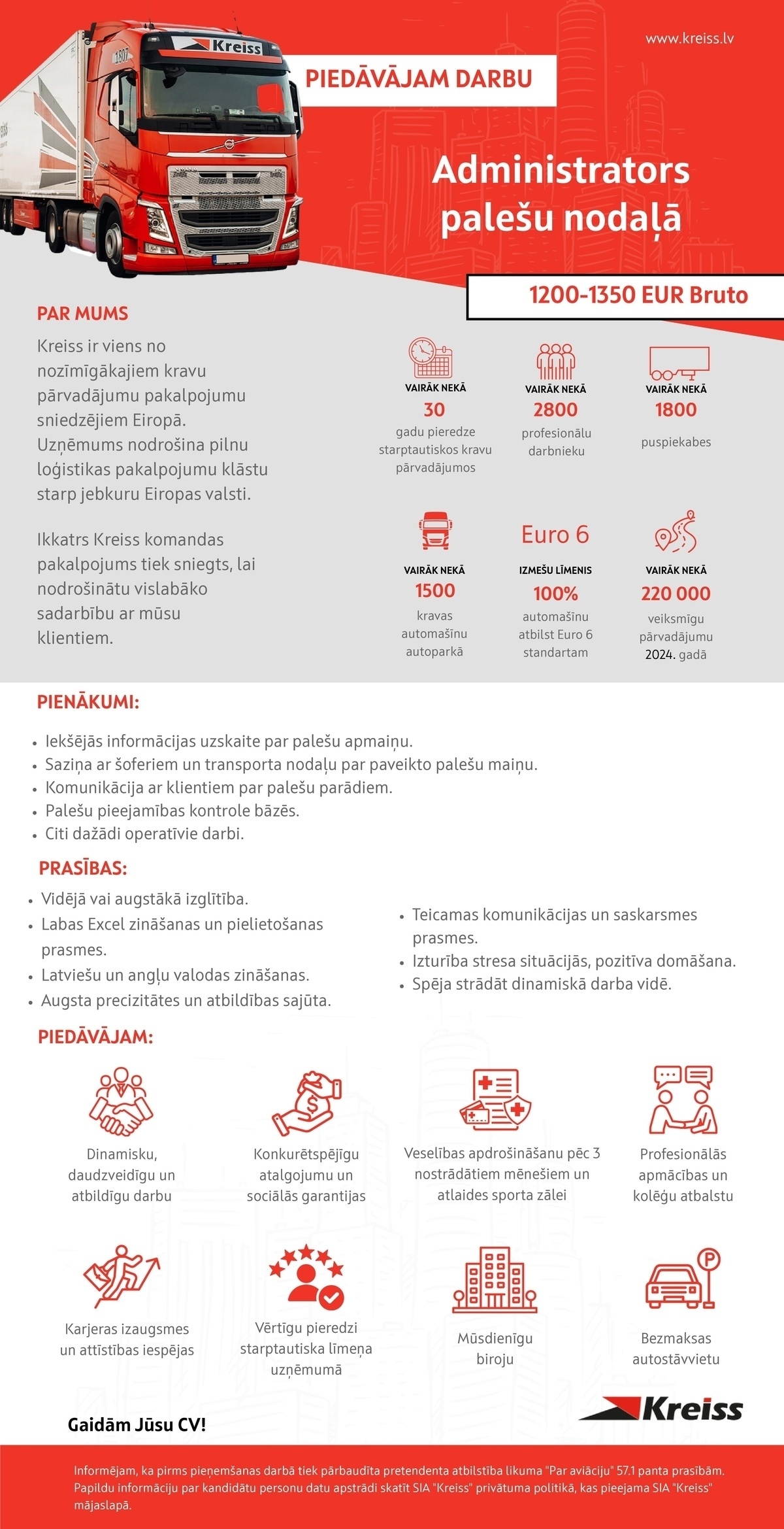 Kreiss, SIA Administrators/-e palešu nodaļā