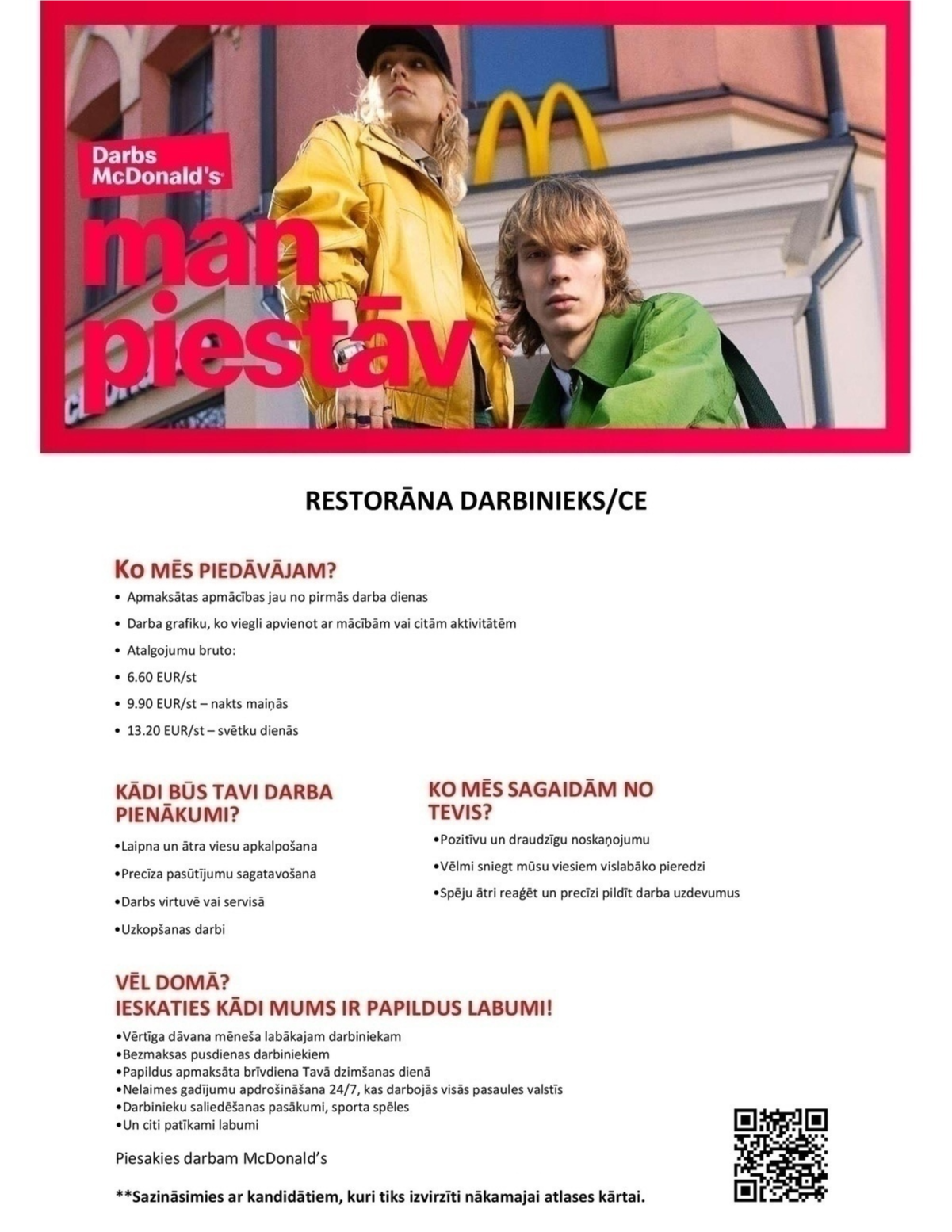 PREMIER RESTAURANTS LATVIA, SIA "McDonald's" virtuves darbinieks/-ce