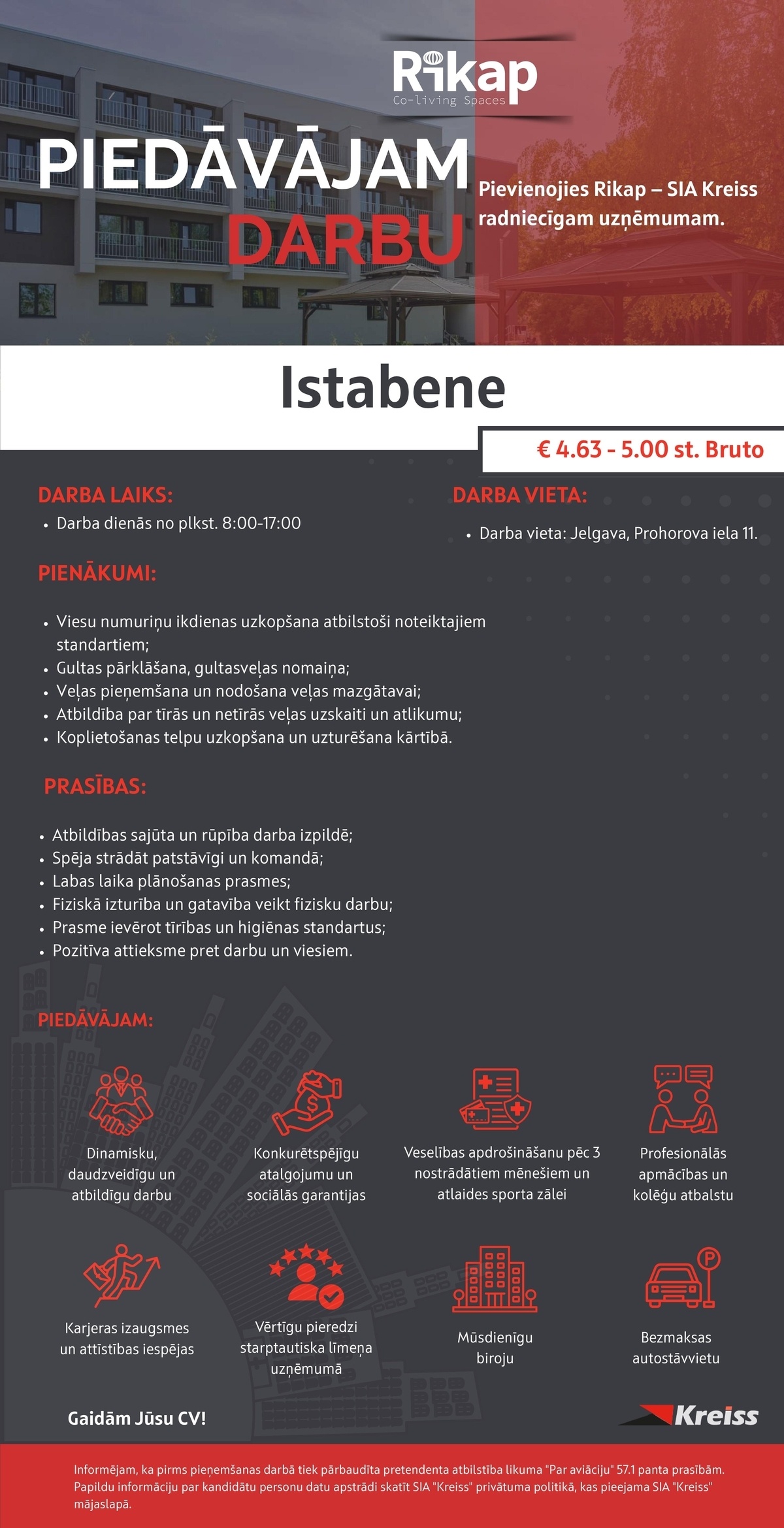 Kreiss, SIA Istabenis/-e