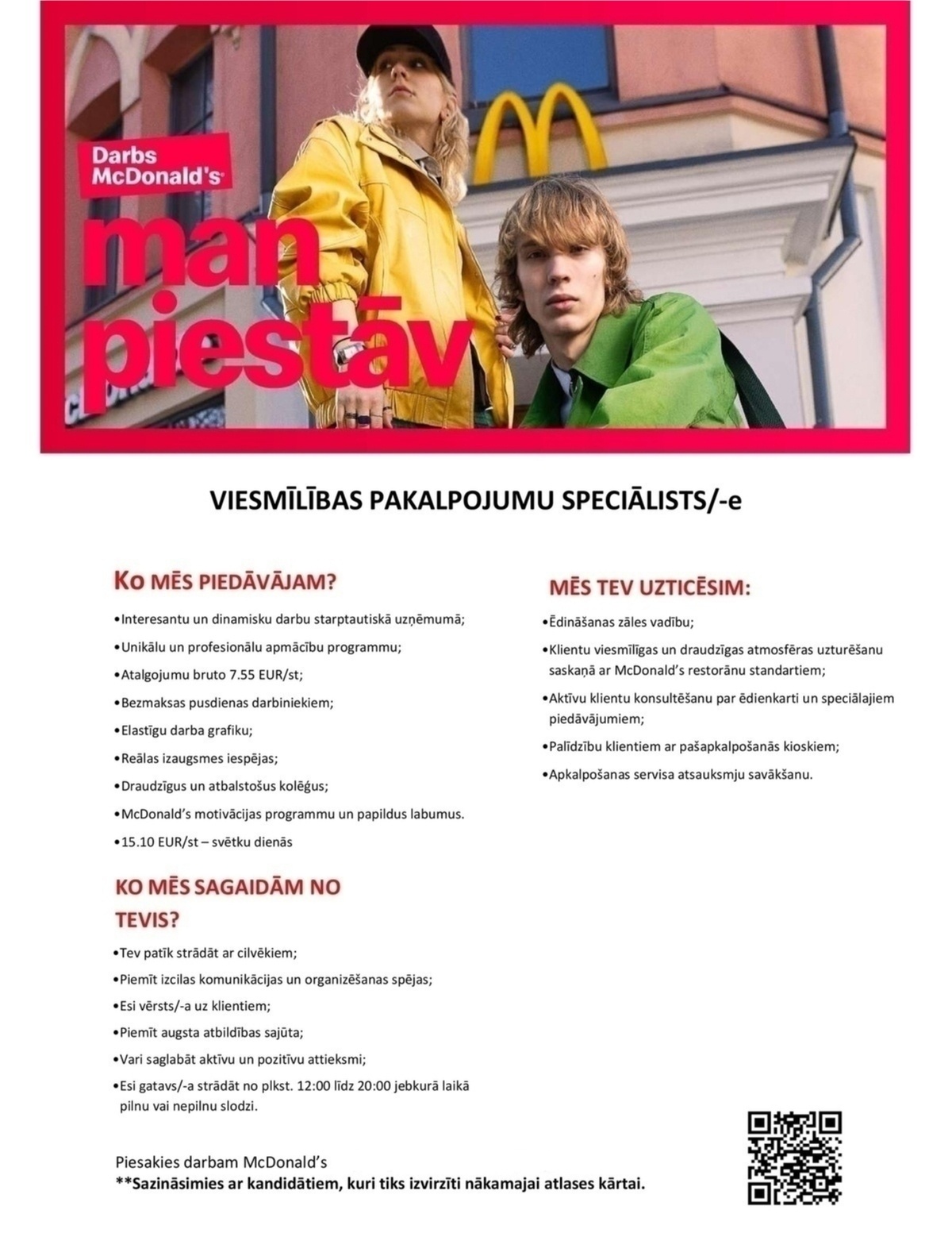 PREMIER RESTAURANTS LATVIA, SIA Viesmīlības pakalpojumu speciālists/-e