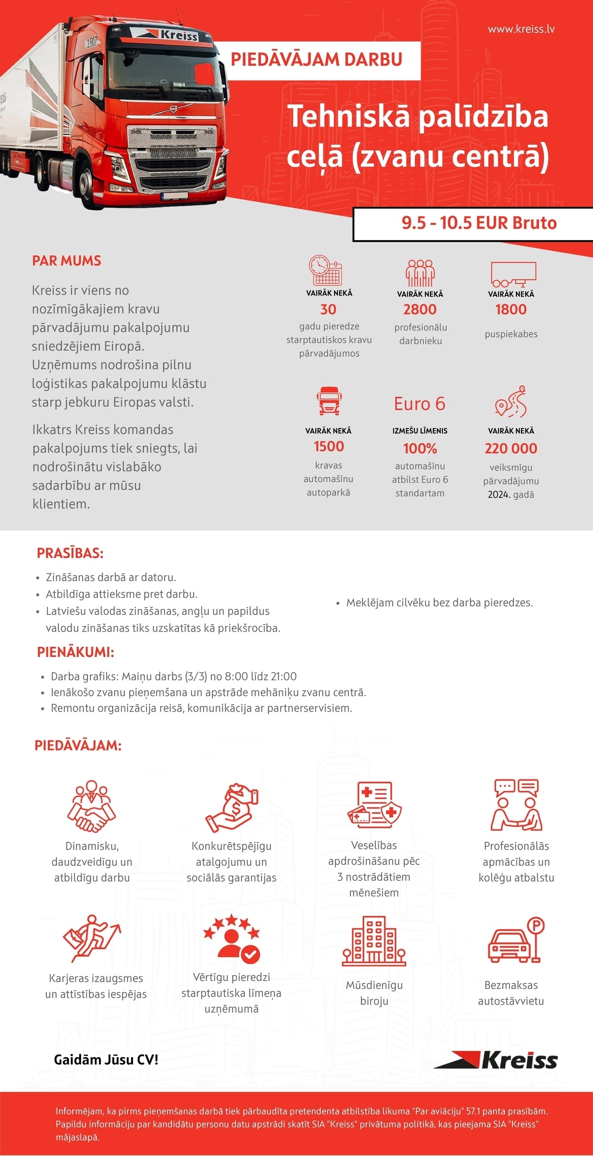 Kreiss, SIA Tehniskā palīdzība zvanu centrā (bez darba pieredzes)