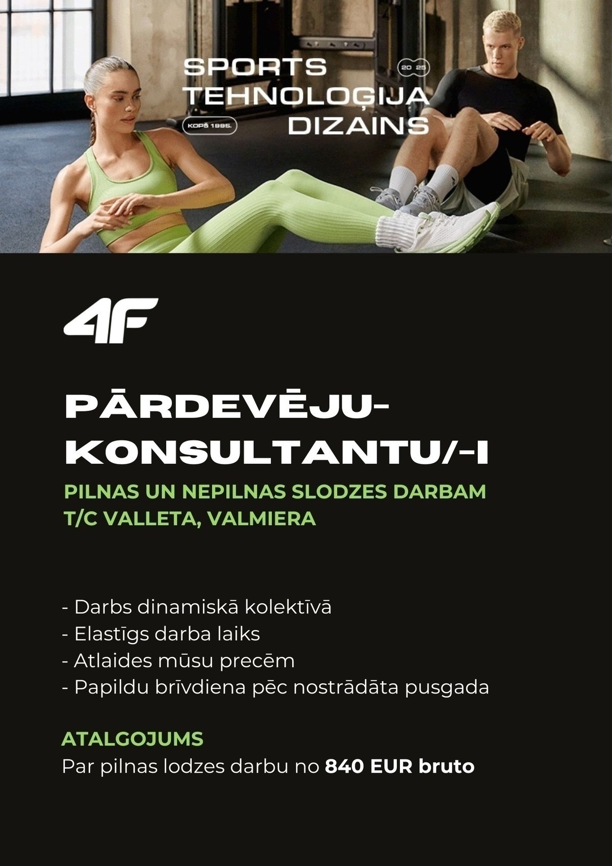 OTCF Latvija, SIA Pārdevējs/-a - konsultants/-e TC "Valleta"