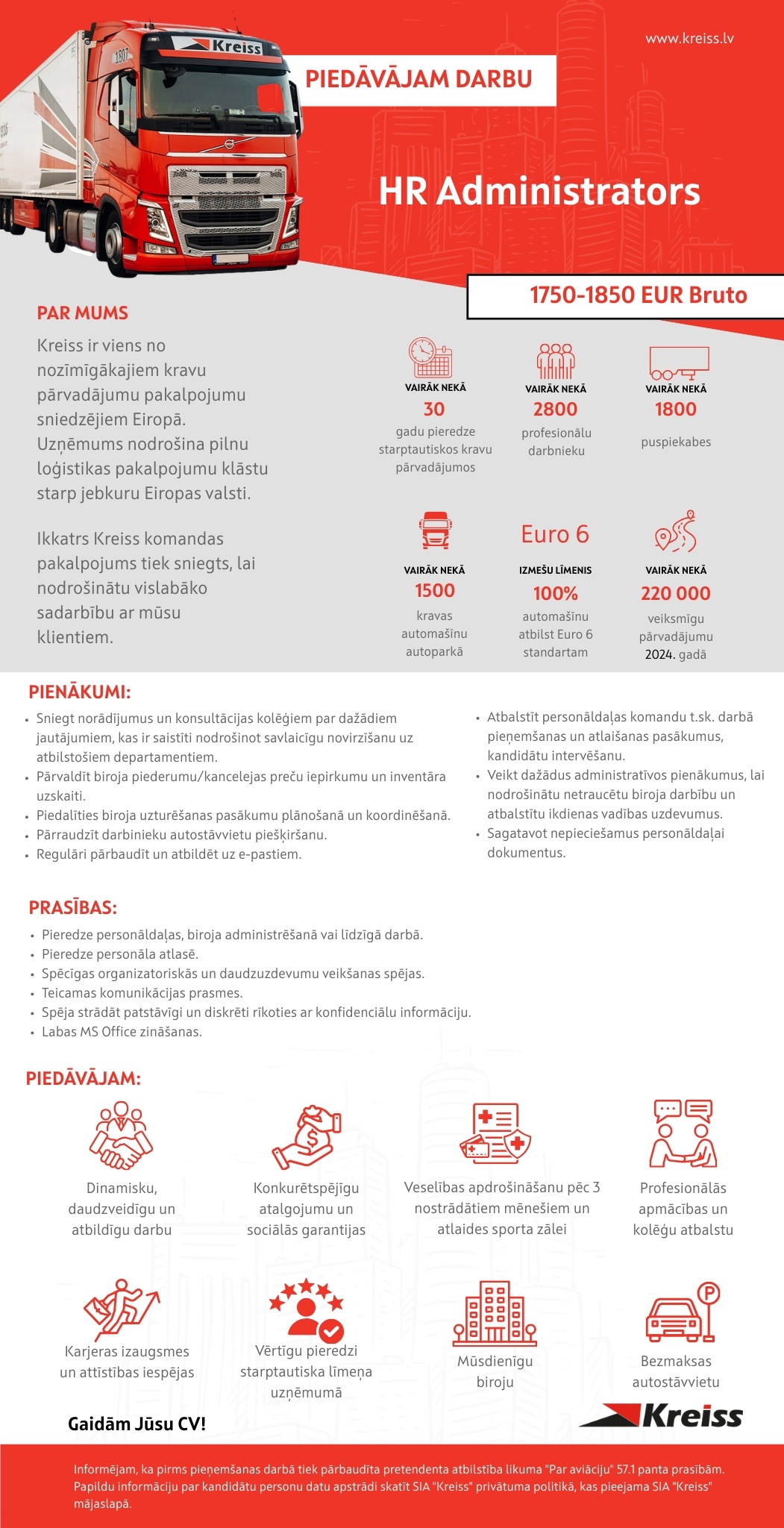 Kreiss, SIA HR Administrators/-e