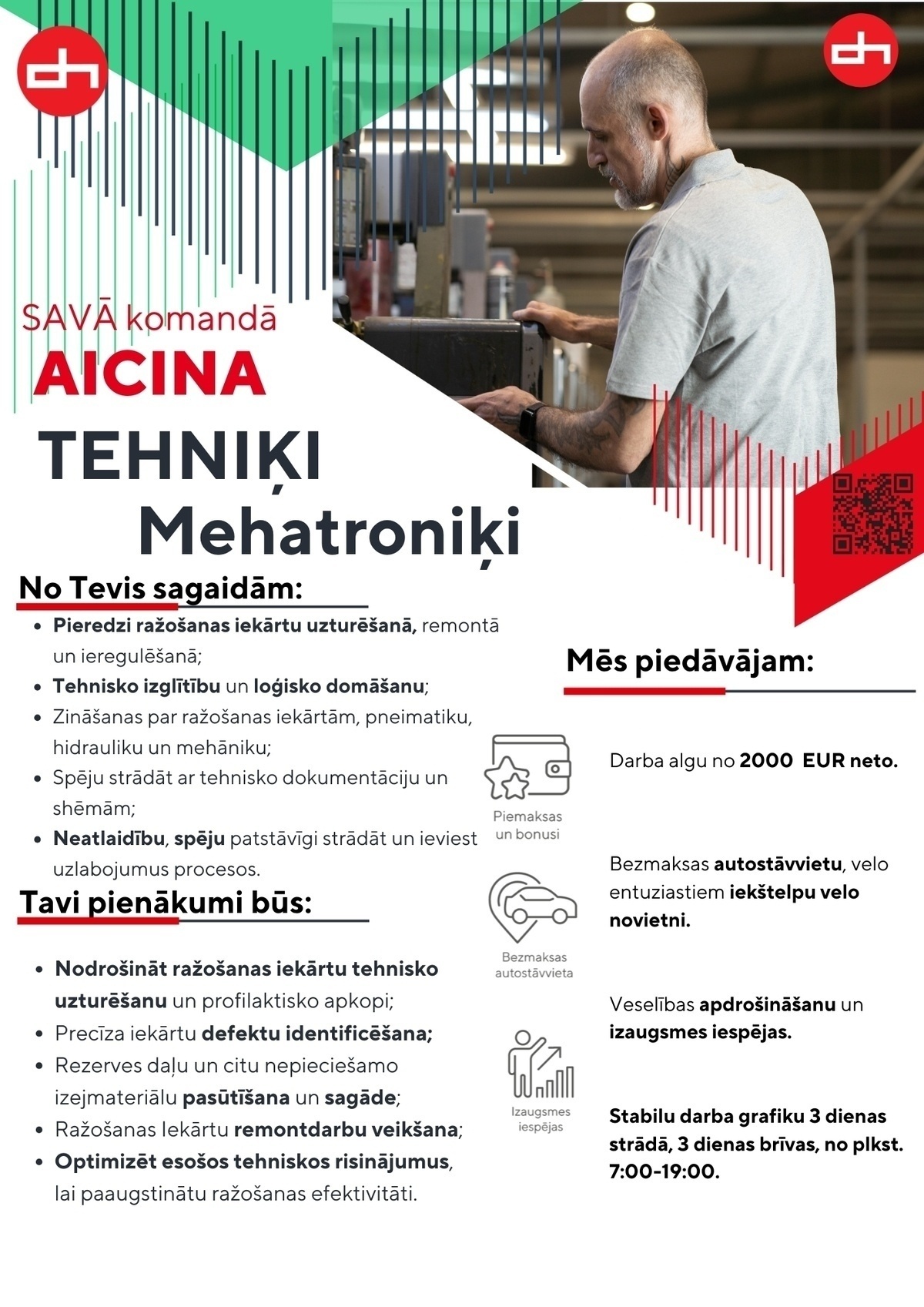 DARDEDZE HOLOGRĀFIJA, SIA Mehāniķis/-e / Mehatroniķis/ -e