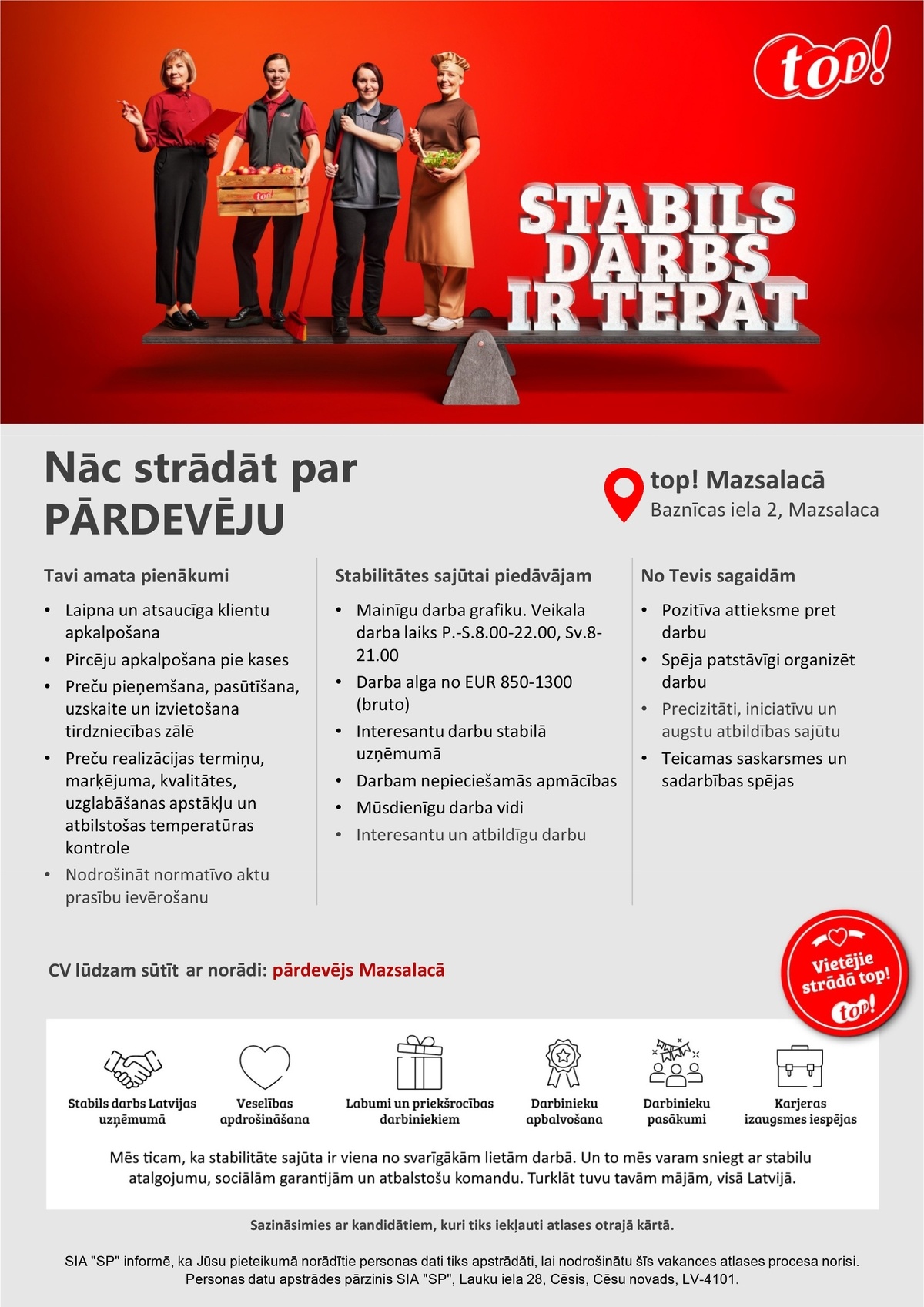 SP, SIA Pārdevējs/-a