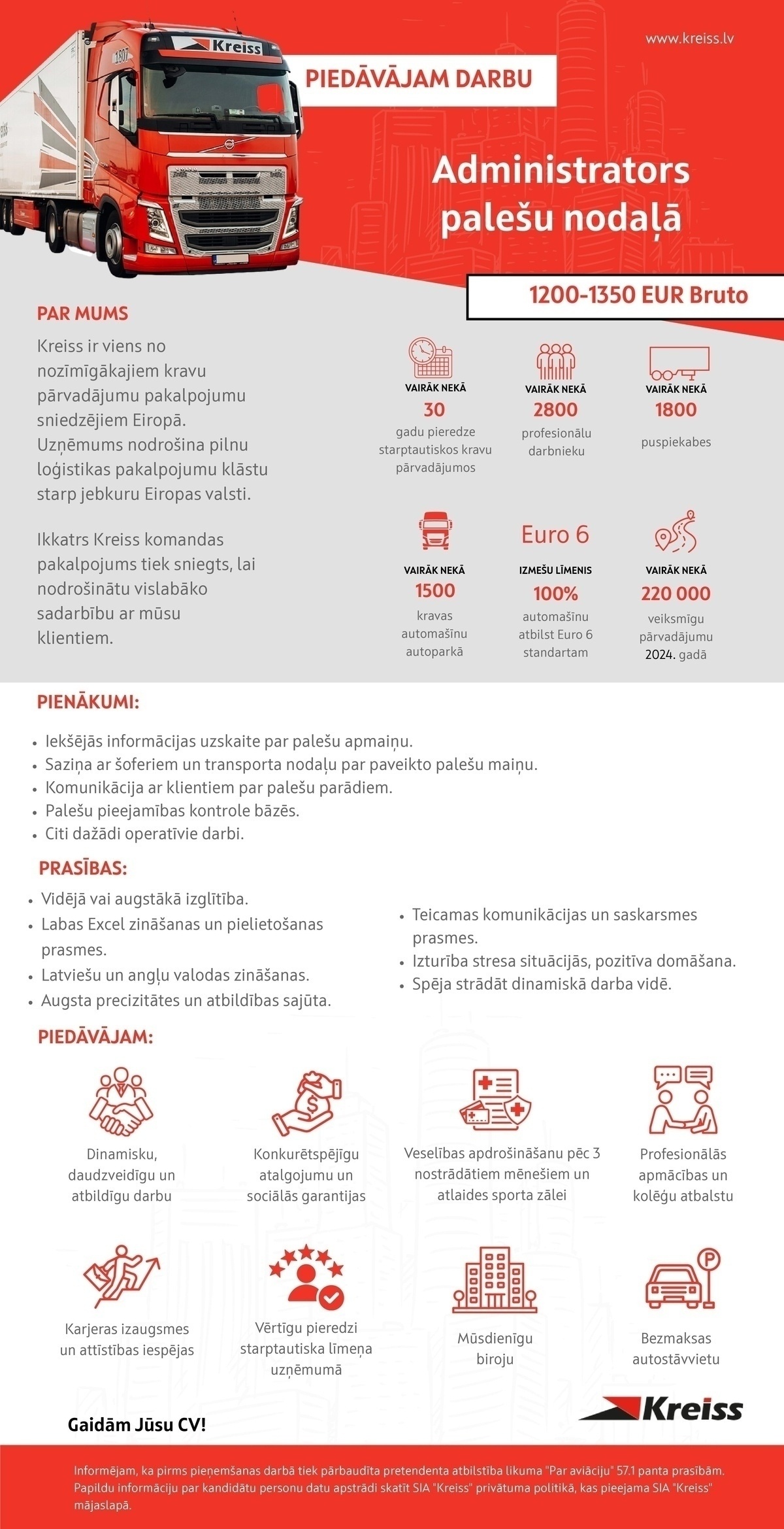 Kreiss, SIA Administrators/-e palešu nodaļā