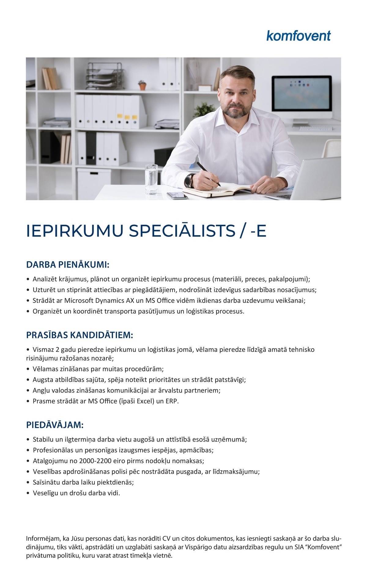 Komfovent, SIA Iepirkumu speciālists/-e