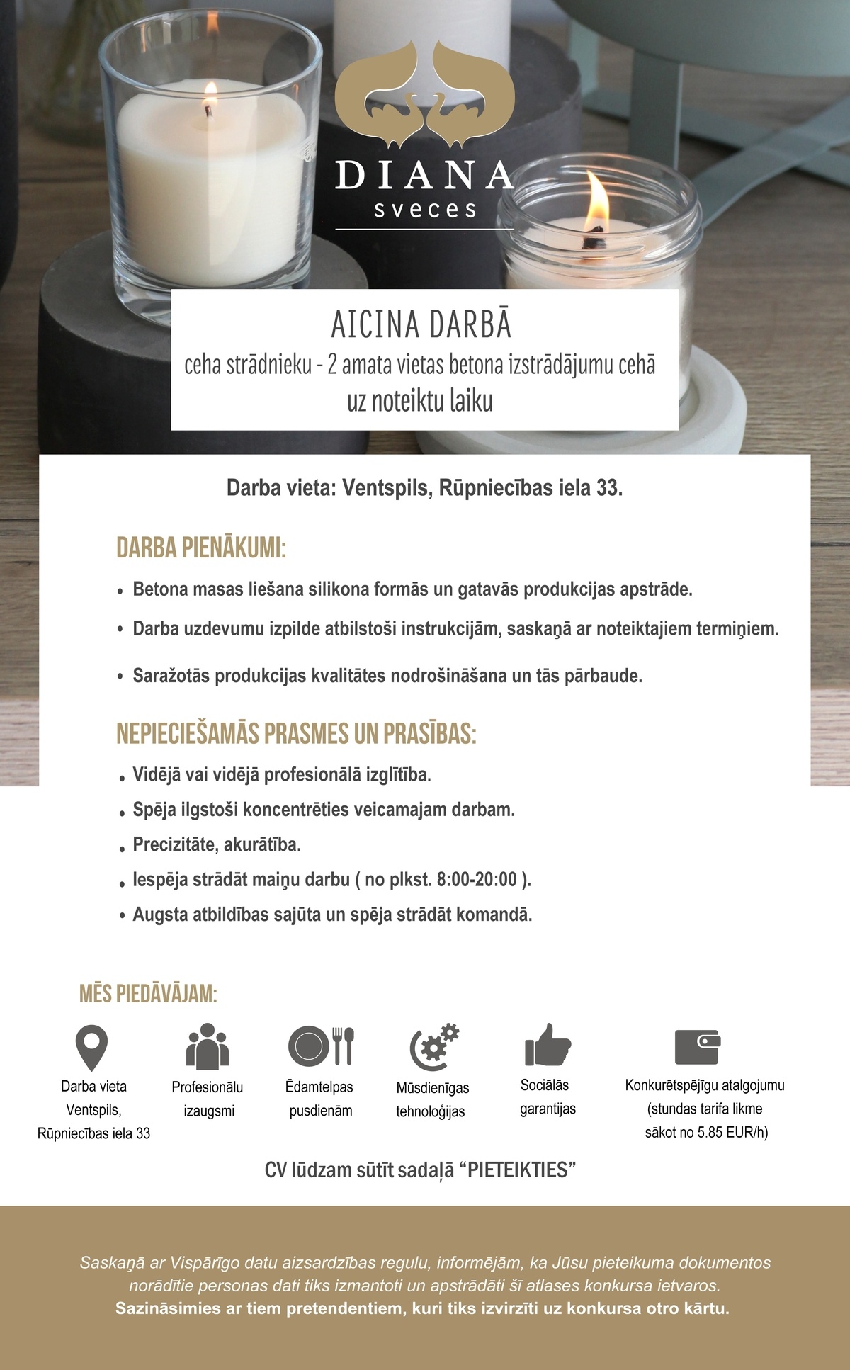 Diana Sveces, SIA Ceha strādnieks/-ce