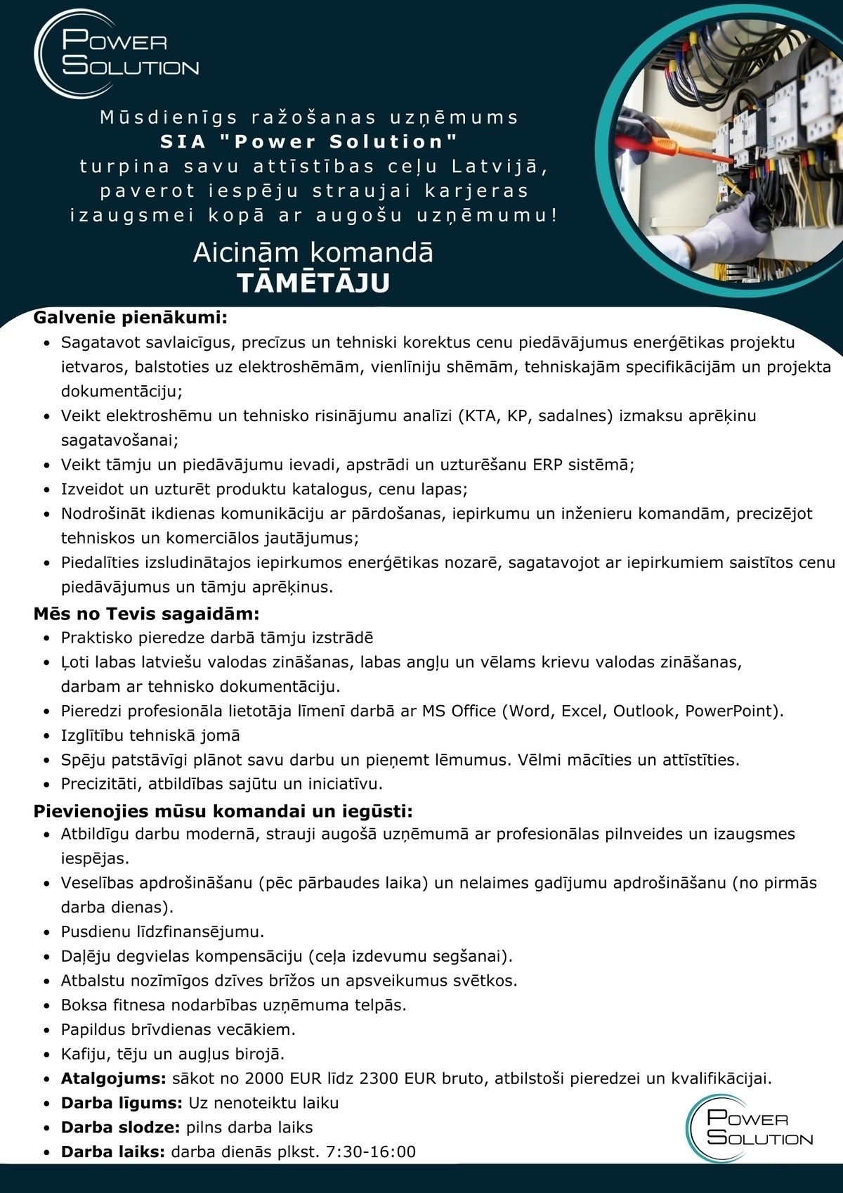 Power Solution, SIA Tāmētājs/-a