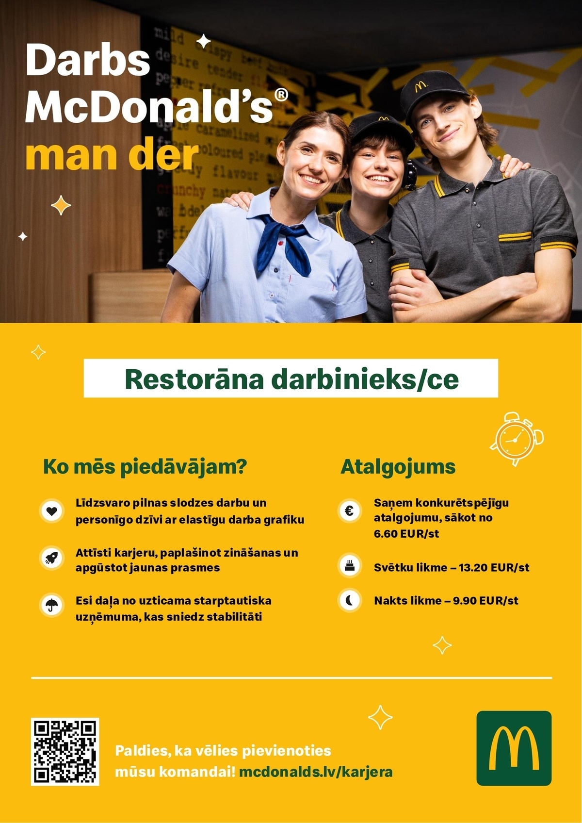 PREMIER RESTAURANTS LATVIA, SIA "McDonald's" virtuves darbinieks/-ce