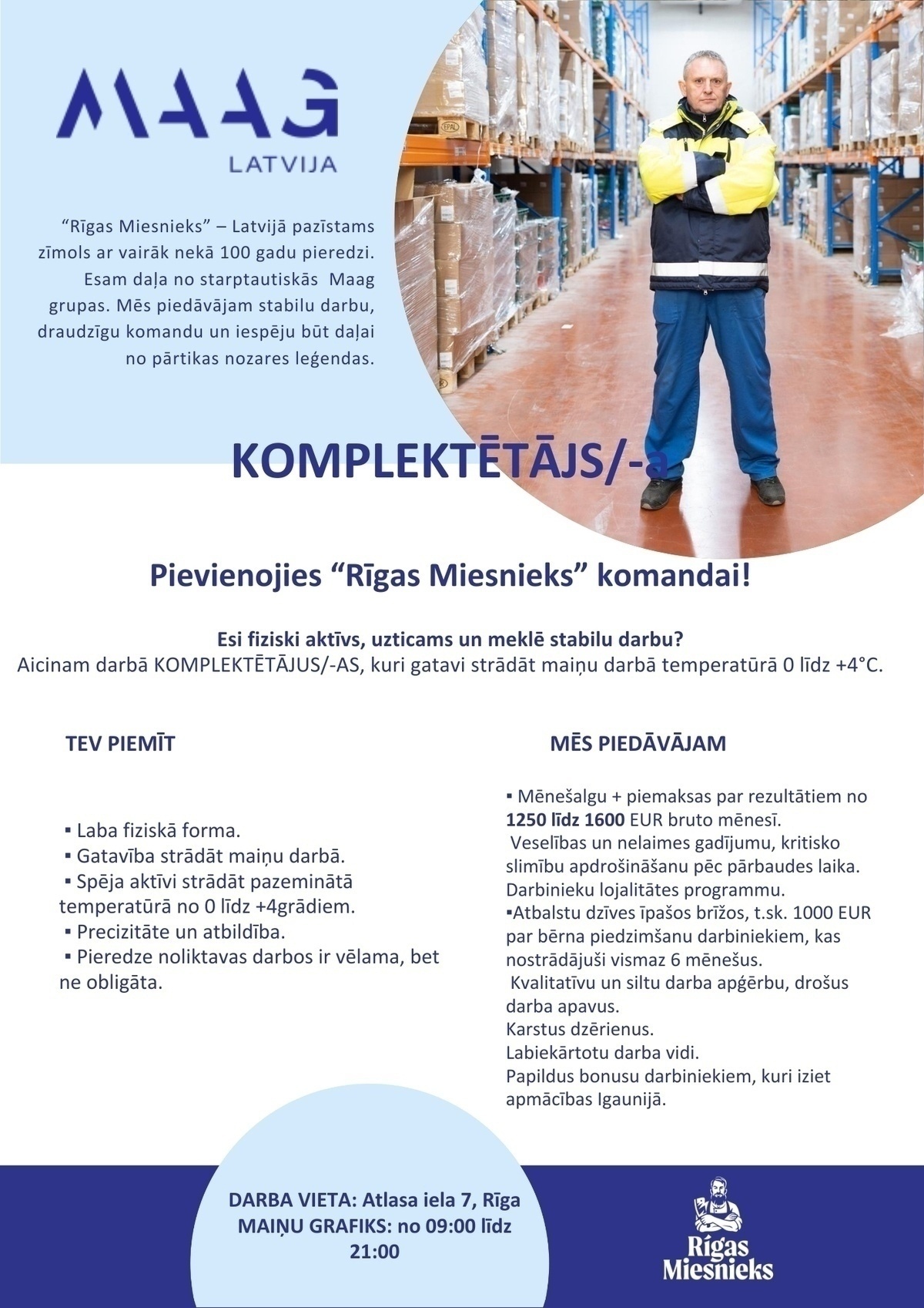 Maag Latvija, AS Preču komplektētājs/-a