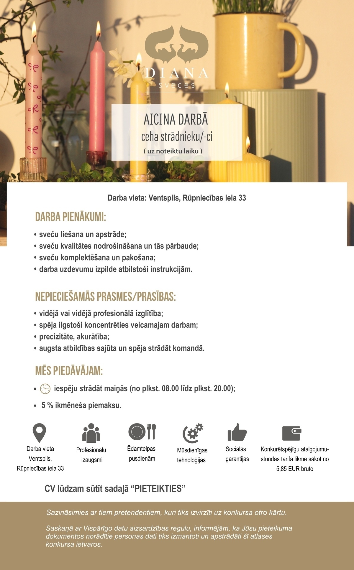 Diana Sveces, SIA Ceha strādnieks/-ce