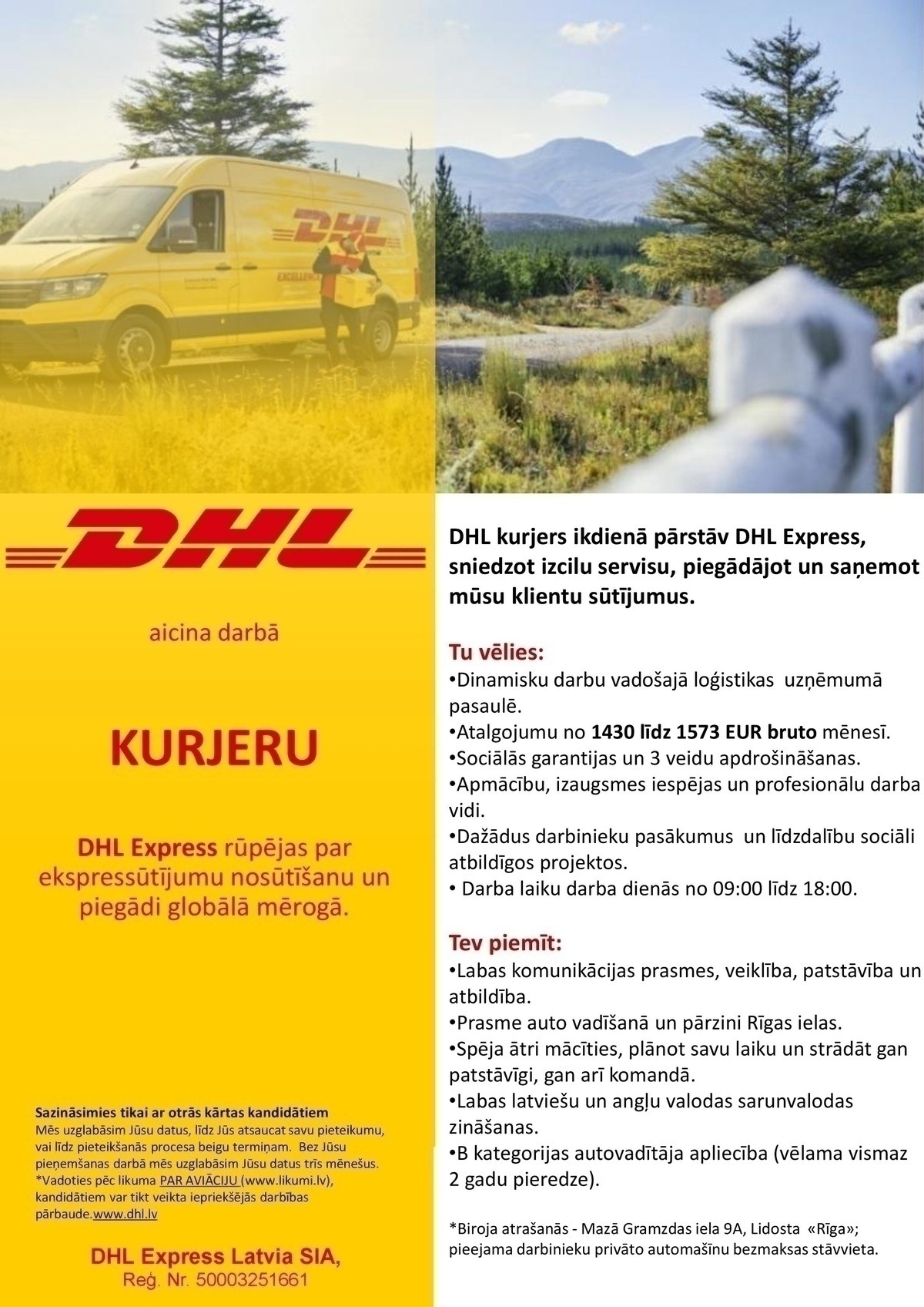 DHL Express Latvia, SIA Kurjers/-e