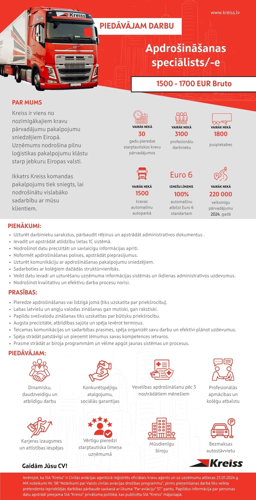 Kreiss, SIA Apdrošināšanas speciālists/-e