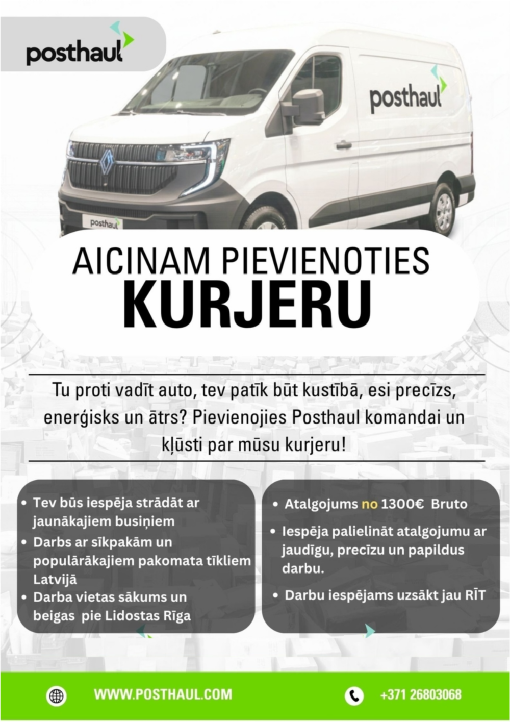 PostHaul, SIA Kurjers/-e