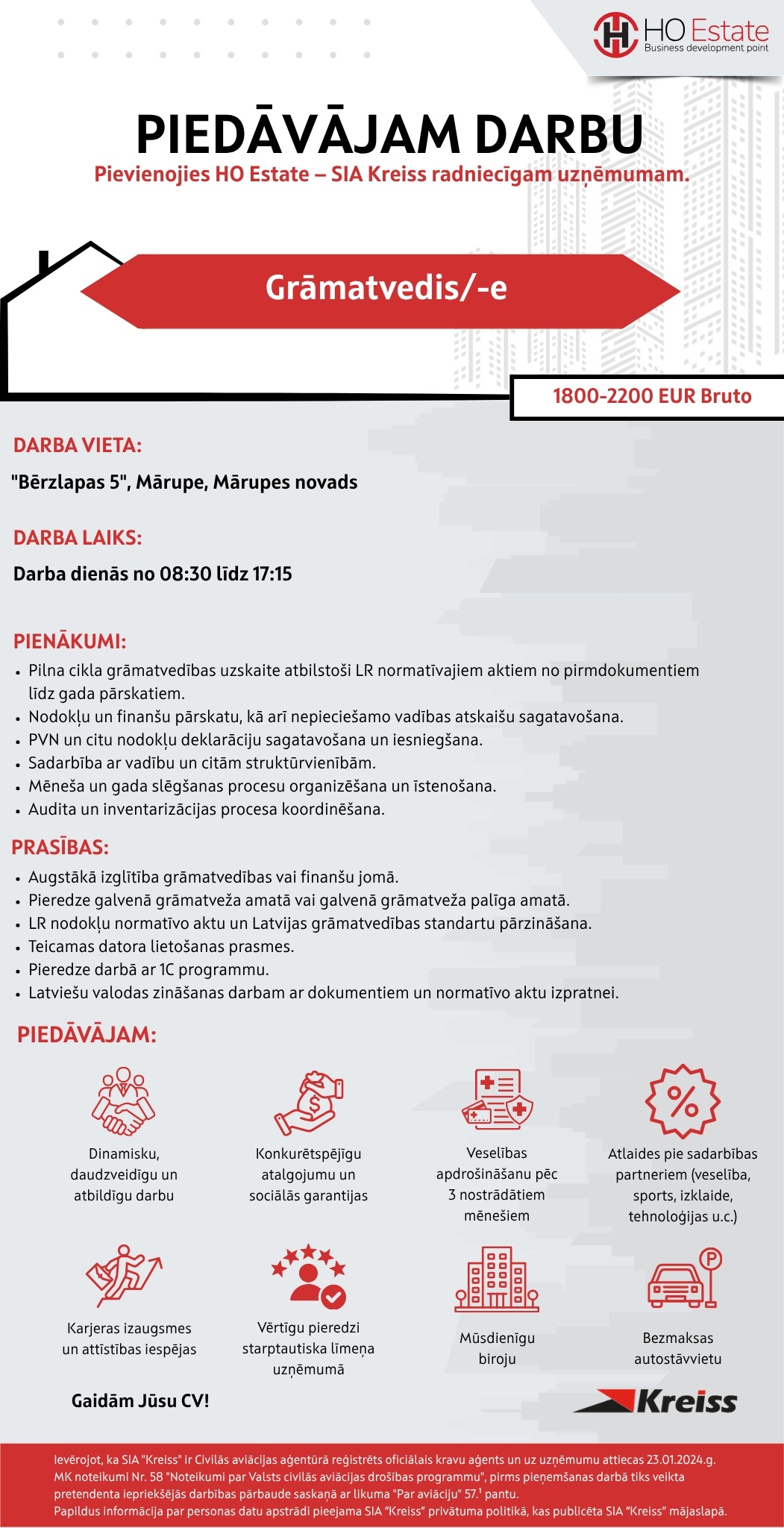 Kreiss, SIA Grāmatvedis/-e