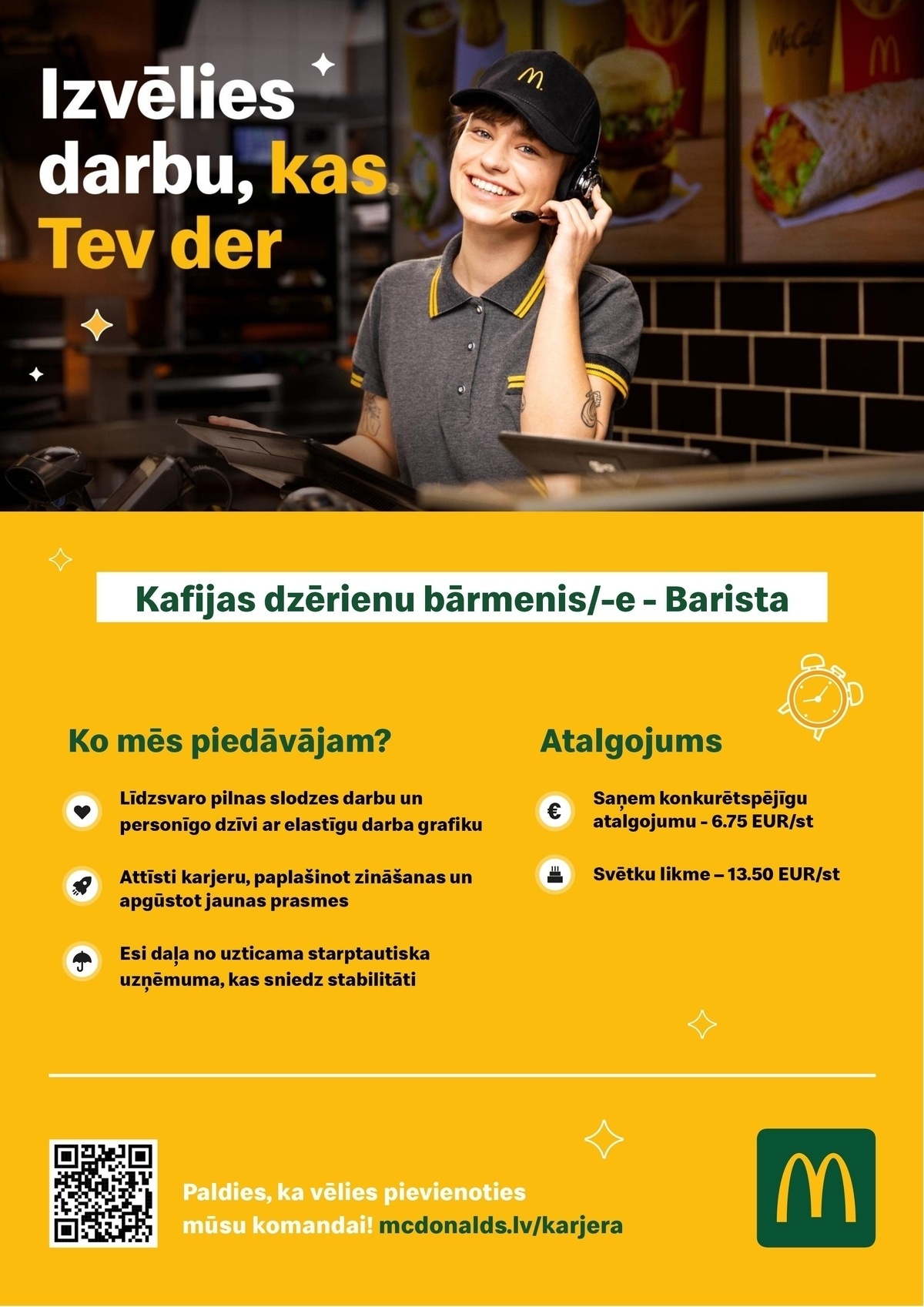 PREMIER RESTAURANTS LATVIA, SIA Kafijas dzērienu bārmenis/-e