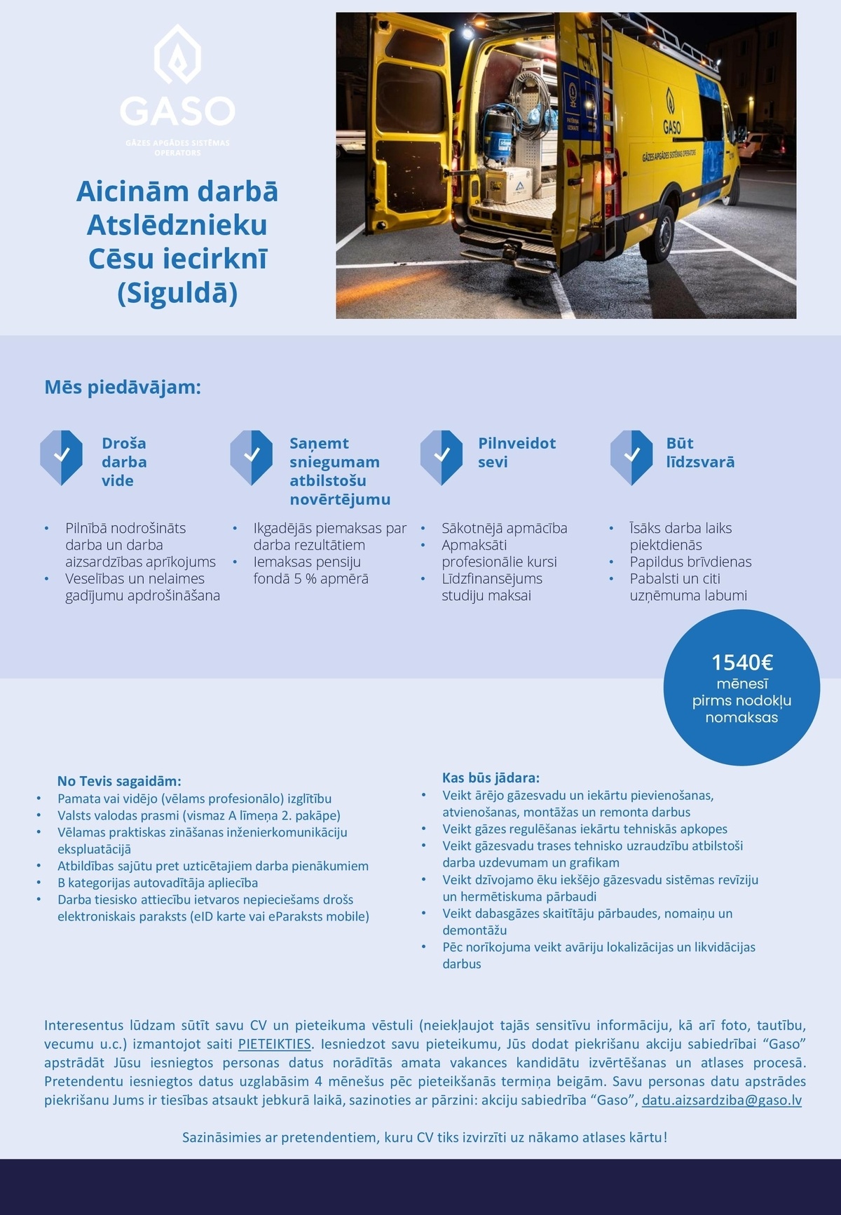 Gaso, AS Atslēdznieks/-ce