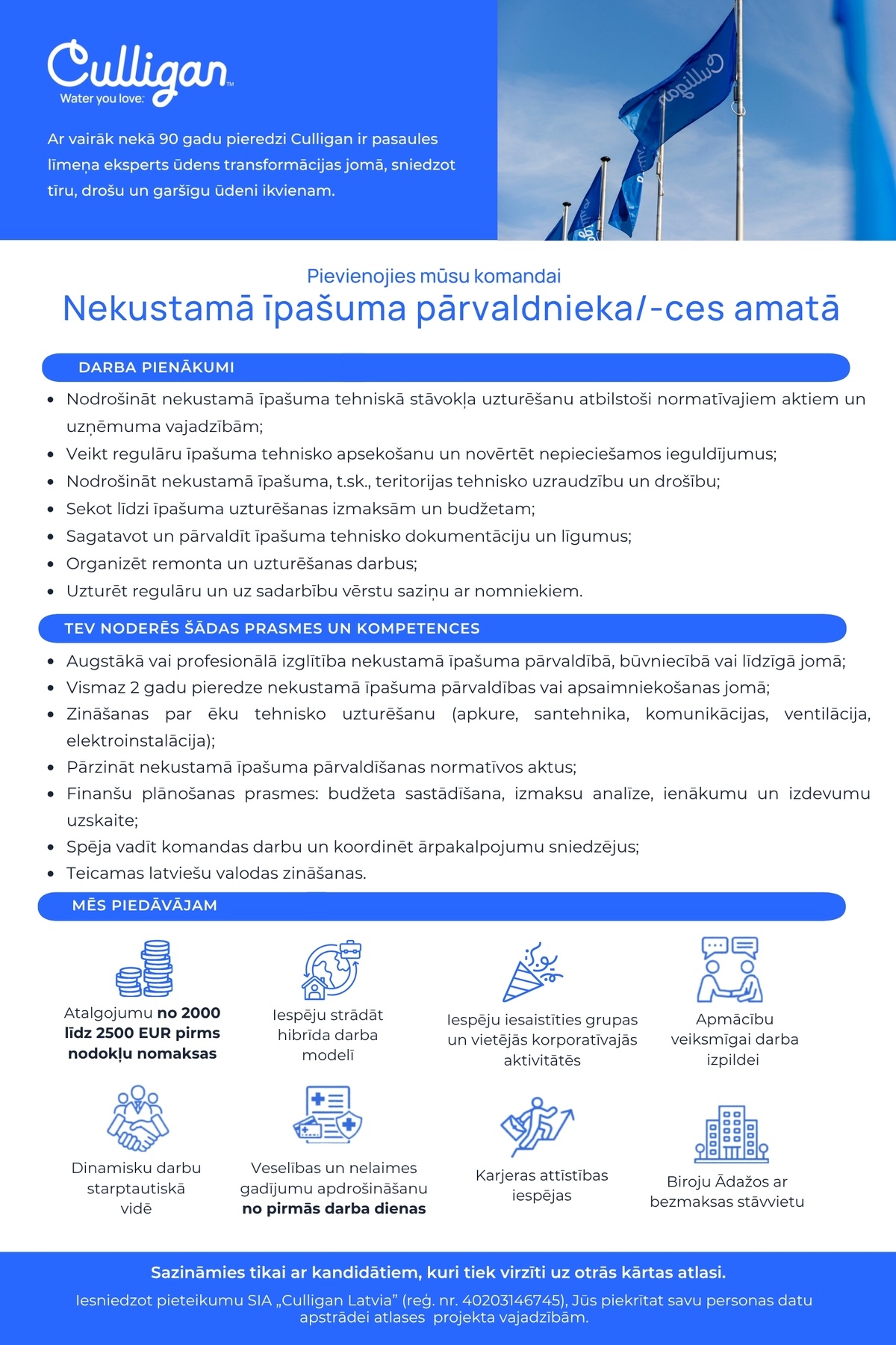 Culligan Latvia, SIA Nekustamā īpašuma pārvaldnieks/-ce