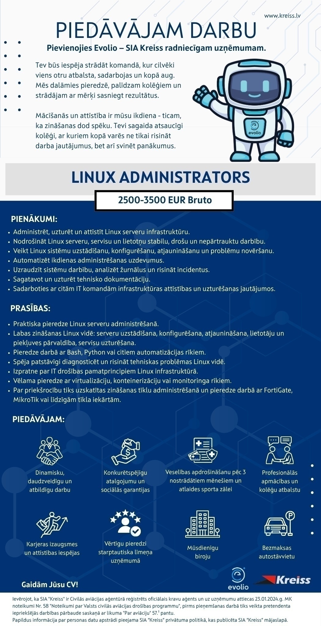 Kreiss, SIA Linux administrators/-e