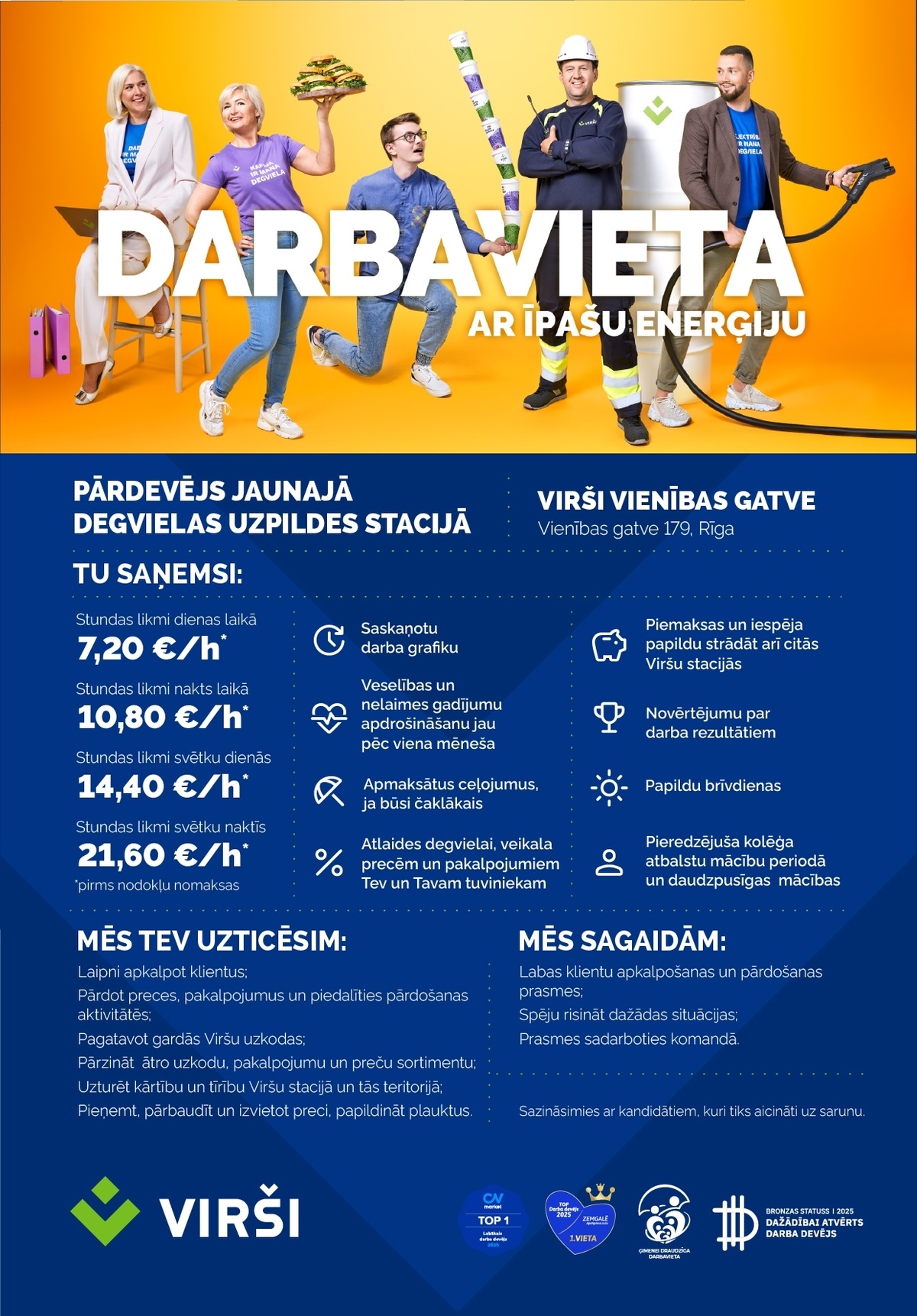 Virši-A, AS Pārdevējs/-a Jaunajā degvielas uzpildes stacijā Vienības gatve