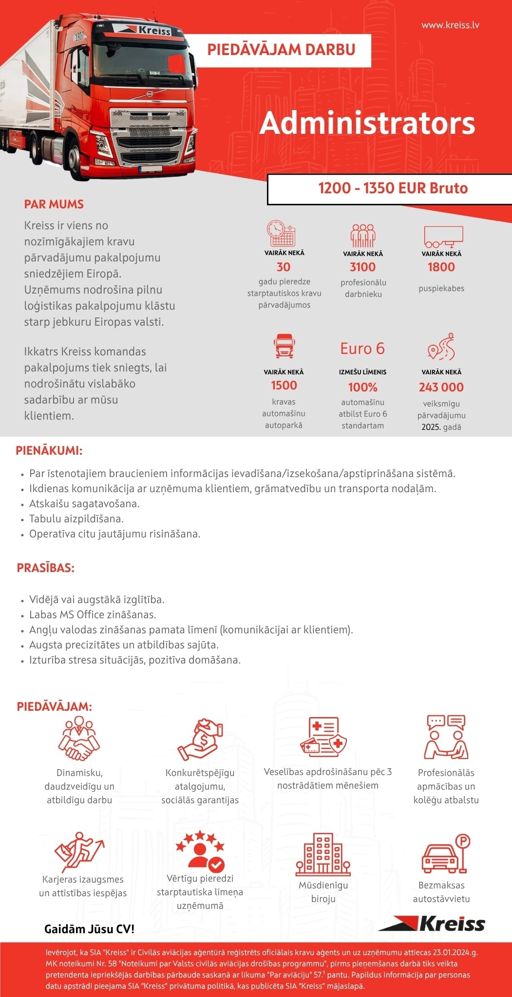 Kreiss, SIA Administrators/-e
