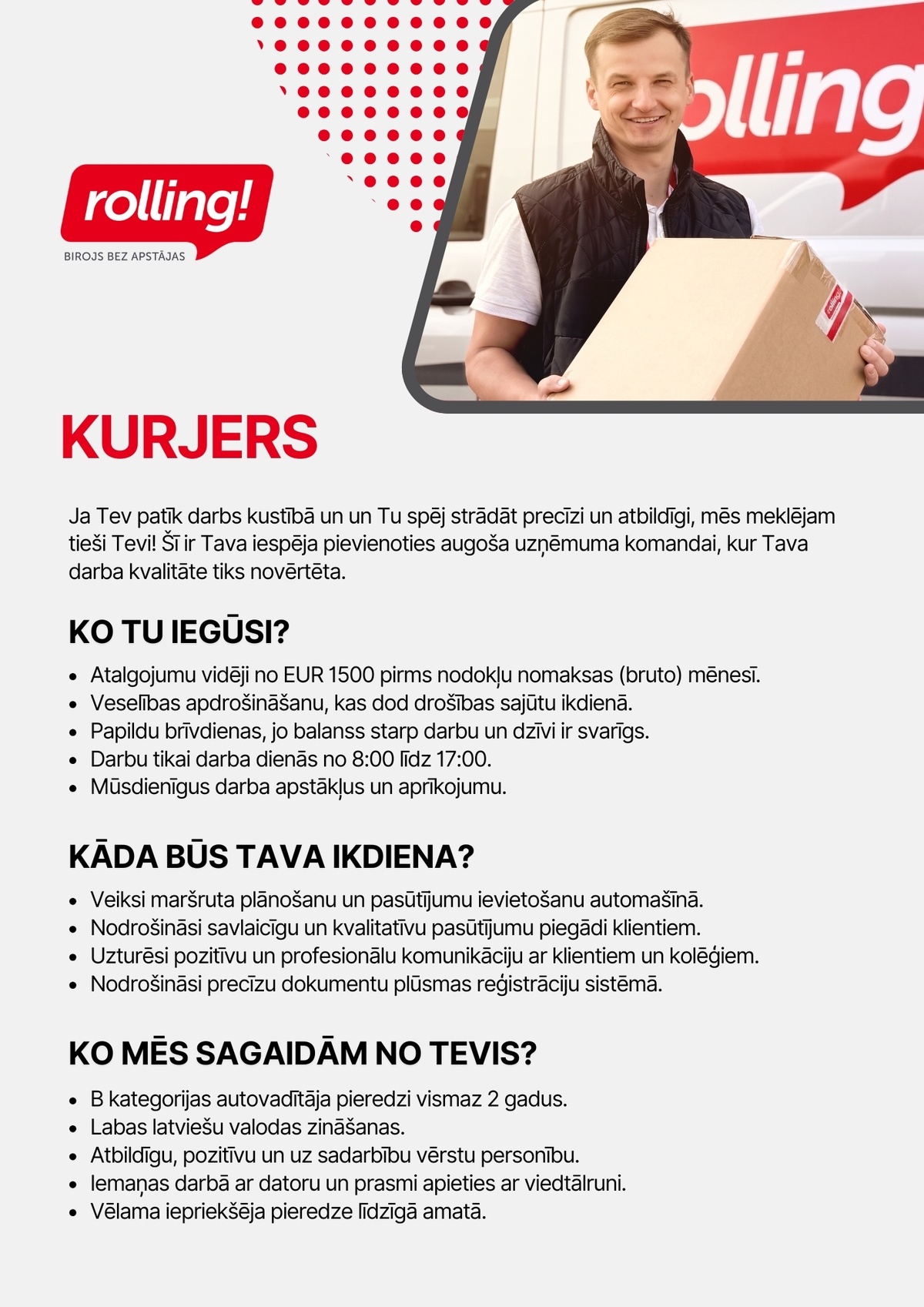 Rolling, SIA Kurjers/-e
