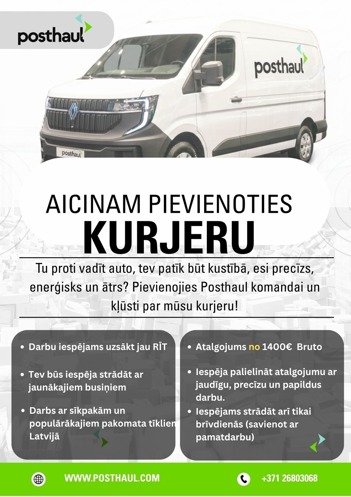 PostHaul, SIA Kurjers/-e