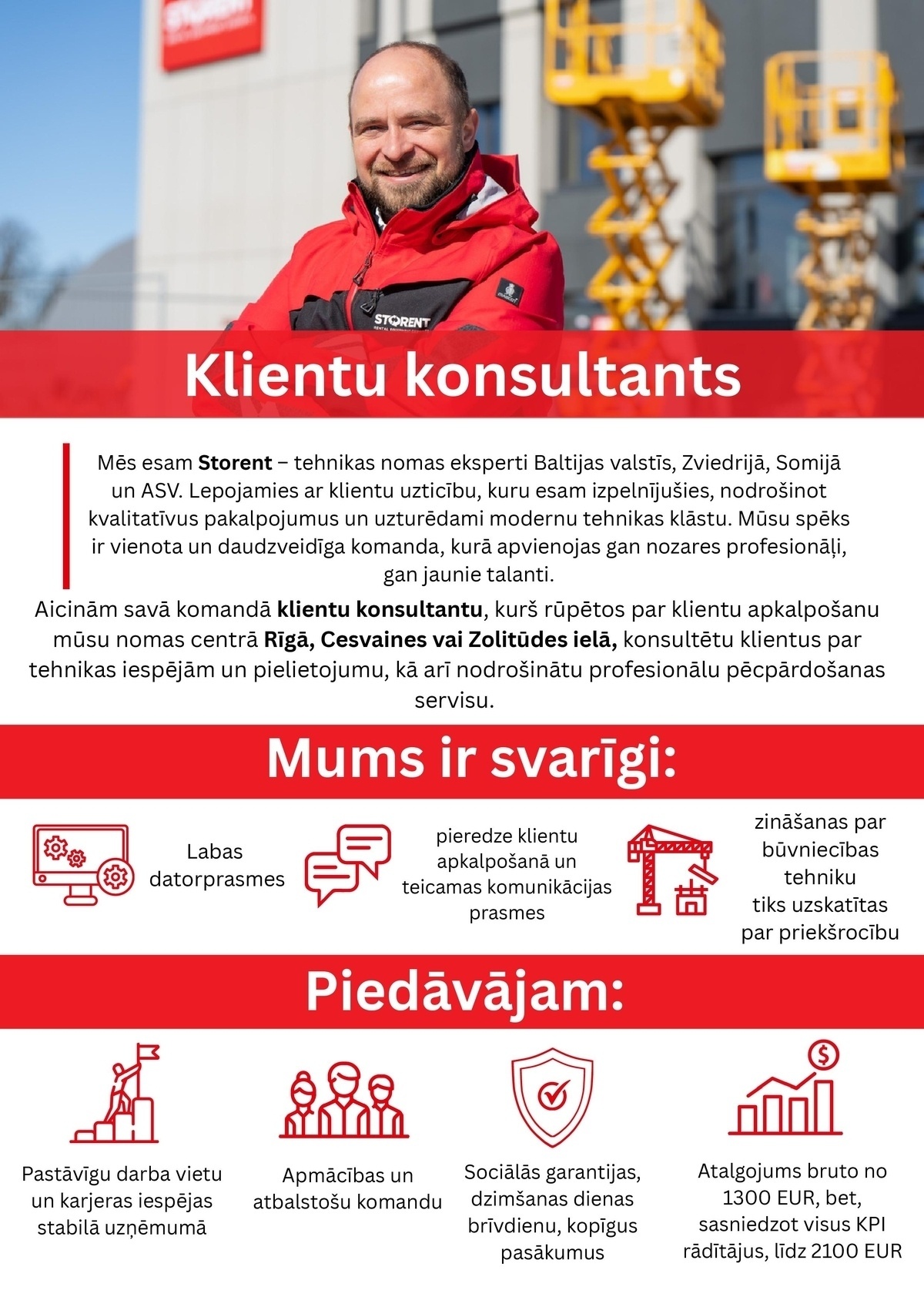 Storent, SIA Klientu konsultants/-e